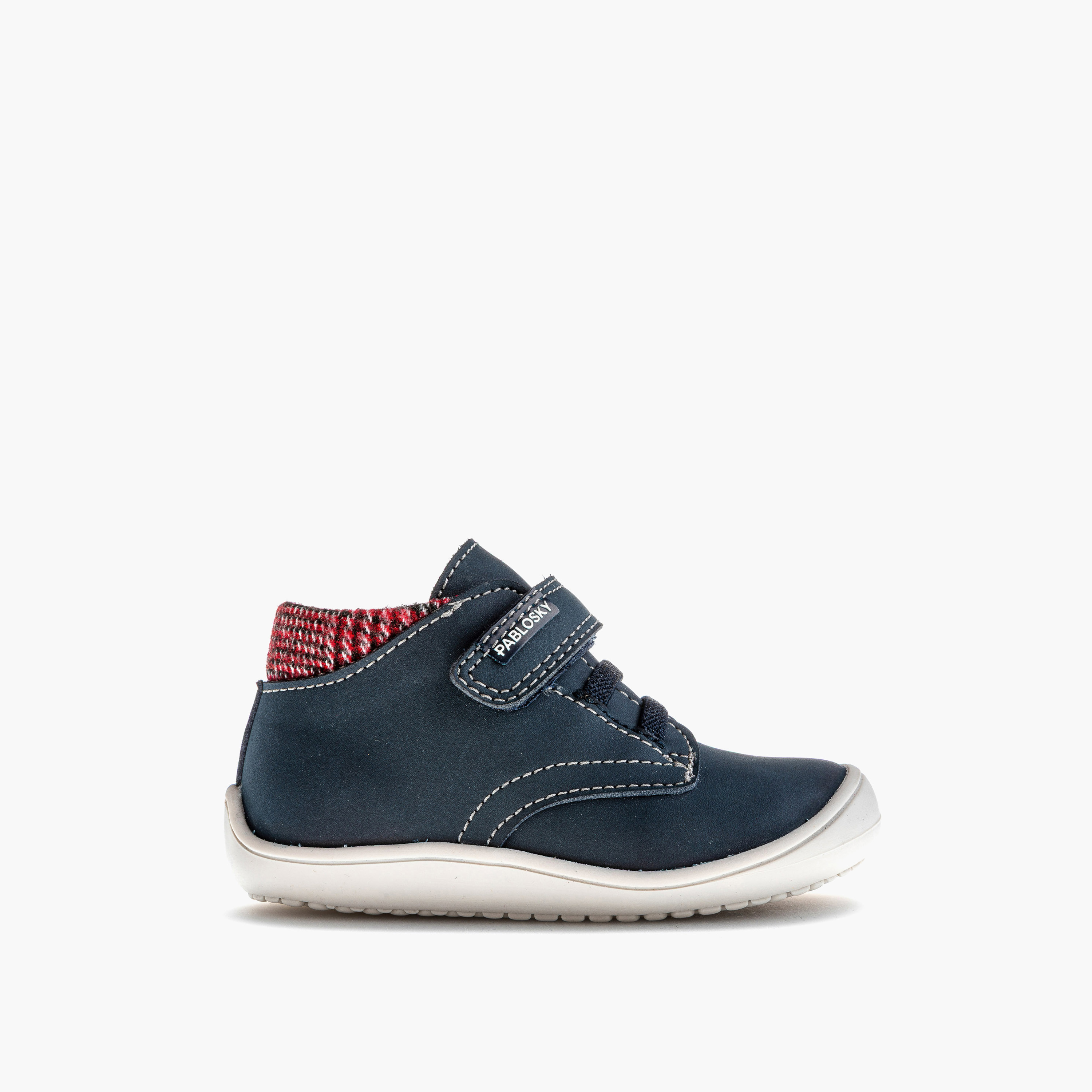Pablosky Boys' High Top Sneakers with Hook and Loop Closure - 063921-baby-boys-shoes-closedshoes-image-2