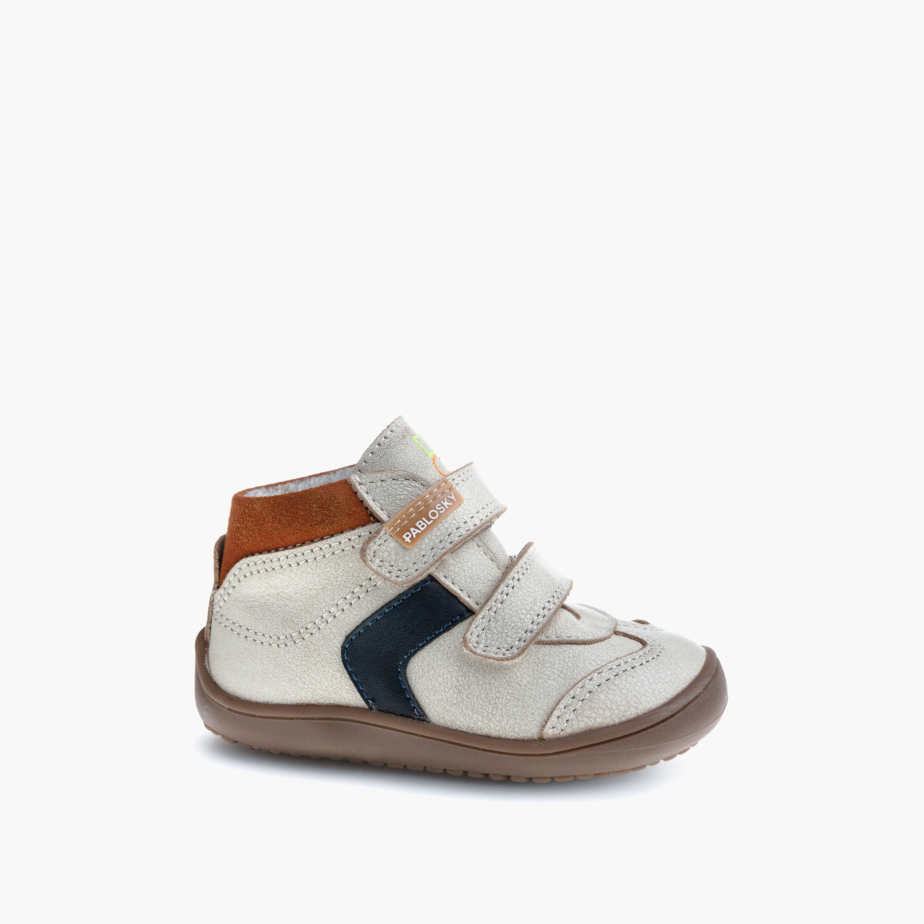 Pablosky Boys' High Top Sneakers with Hook and Loop Closure - 064206-baby-boys-shoes-closedshoes-image-1