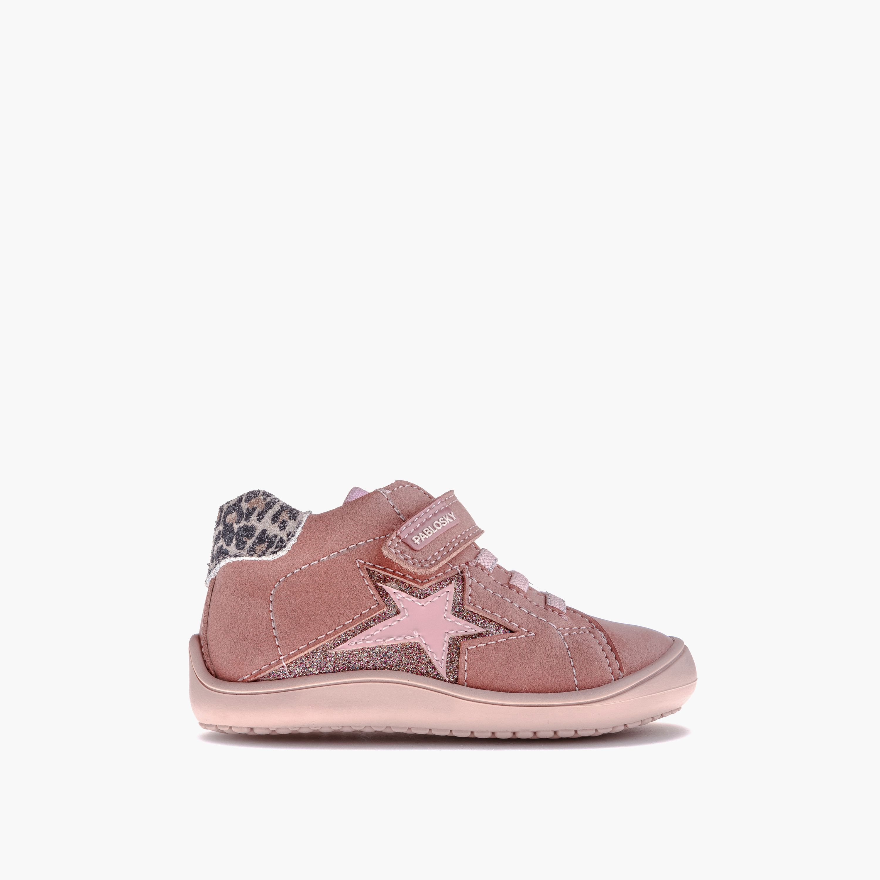 Pablosky Girls' Sneakers with Hook and Loop Closure - 064474-baby-girls-shoes-closedshoes-image-2