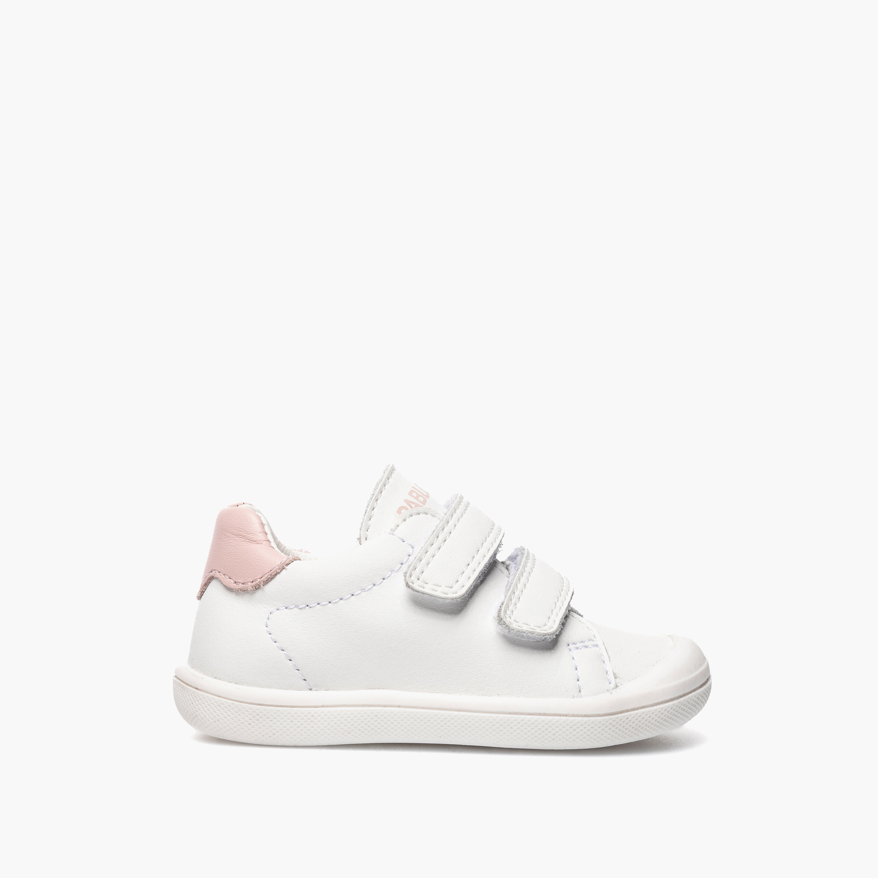 Pablosky Leather Ankle Sneakers with Hook & Loop Closure-baby-girls-shoes-closedshoes-image-2