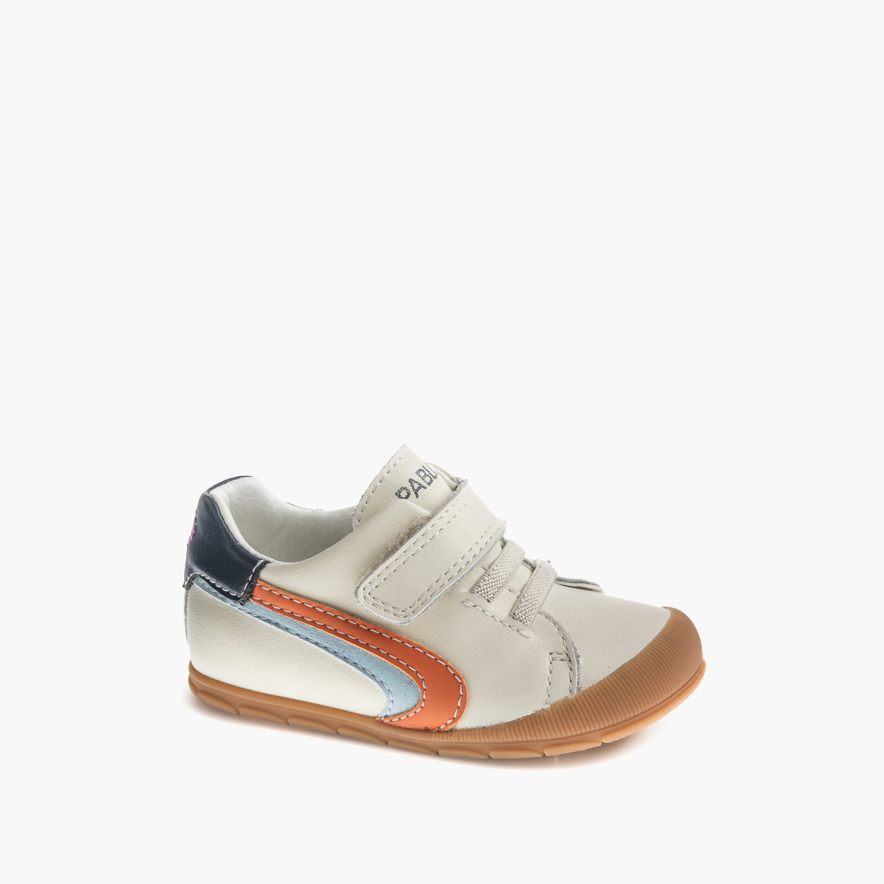 Pablosky Leather Ankle Sneakers with Hook & Loop Closure-baby-boys-shoes-closedshoes-image-1