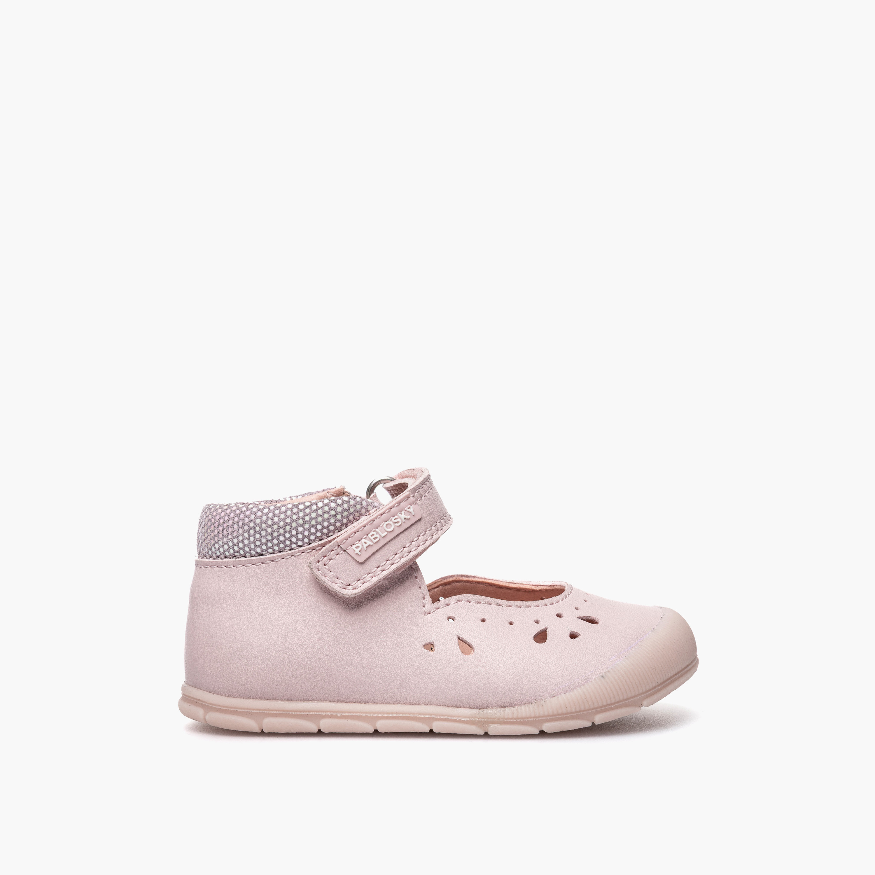 Pablosky Ankle Sneakers with Hook & Loop Closure-baby-girls-shoes-closedshoes-image-2