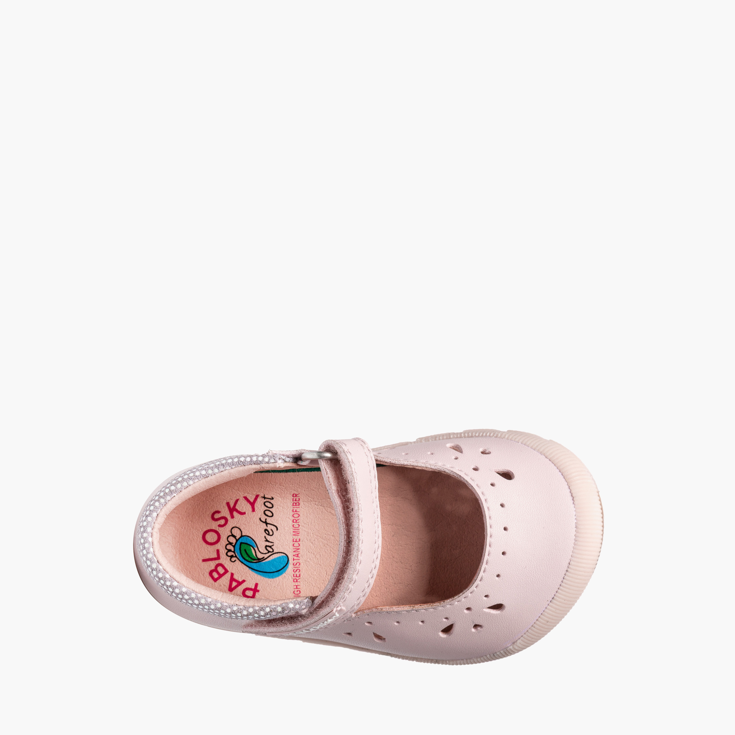 Pablosky Ankle Sneakers with Hook & Loop Closure-baby-girls-shoes-closedshoes-image-4