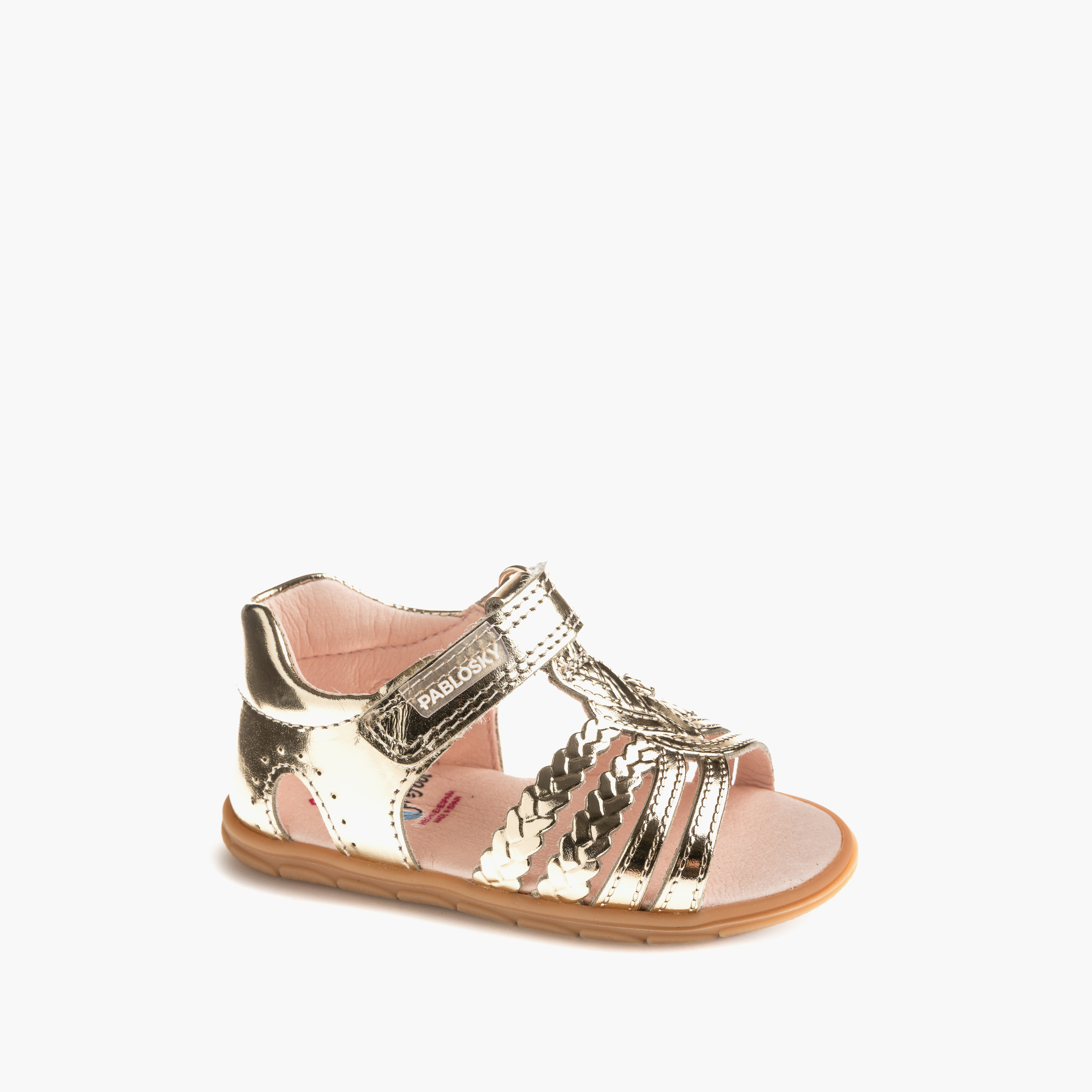 Pablosky Sandals with Hook & Loop Closure-baby-girls-shoes-sandals-image-1