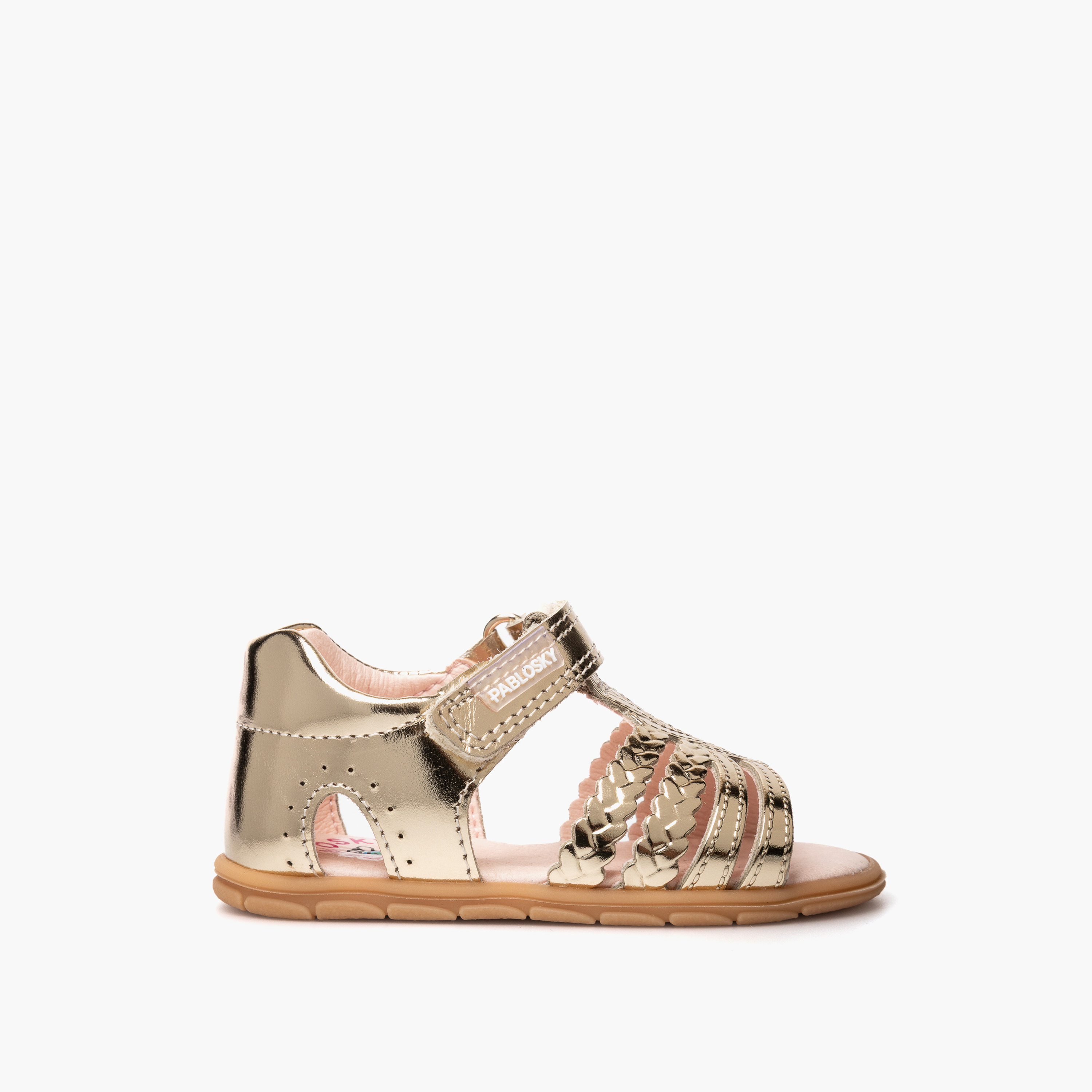 Pablosky Sandals with Hook & Loop Closure-baby-girls-shoes-sandals-image-2