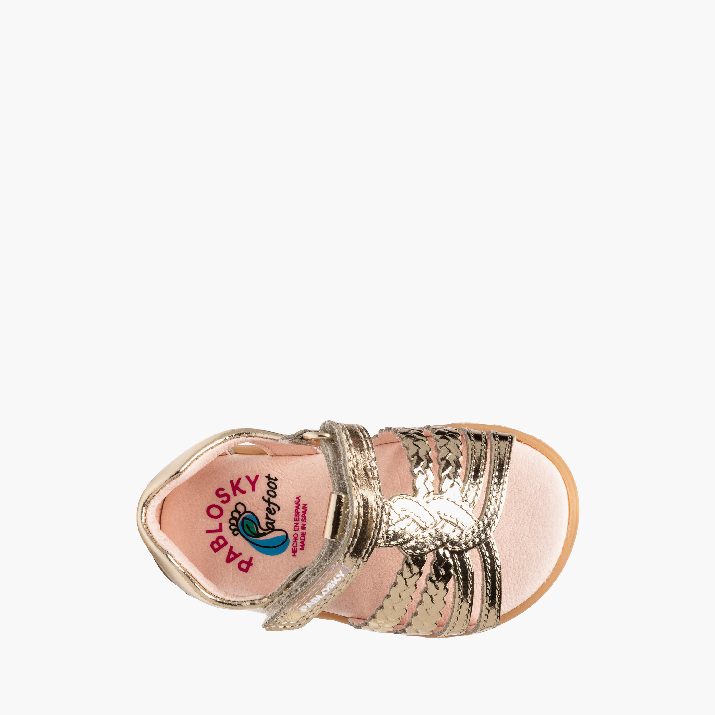 Pablosky Sandals with Hook & Loop Closure-baby-girls-shoes-sandals-image-4