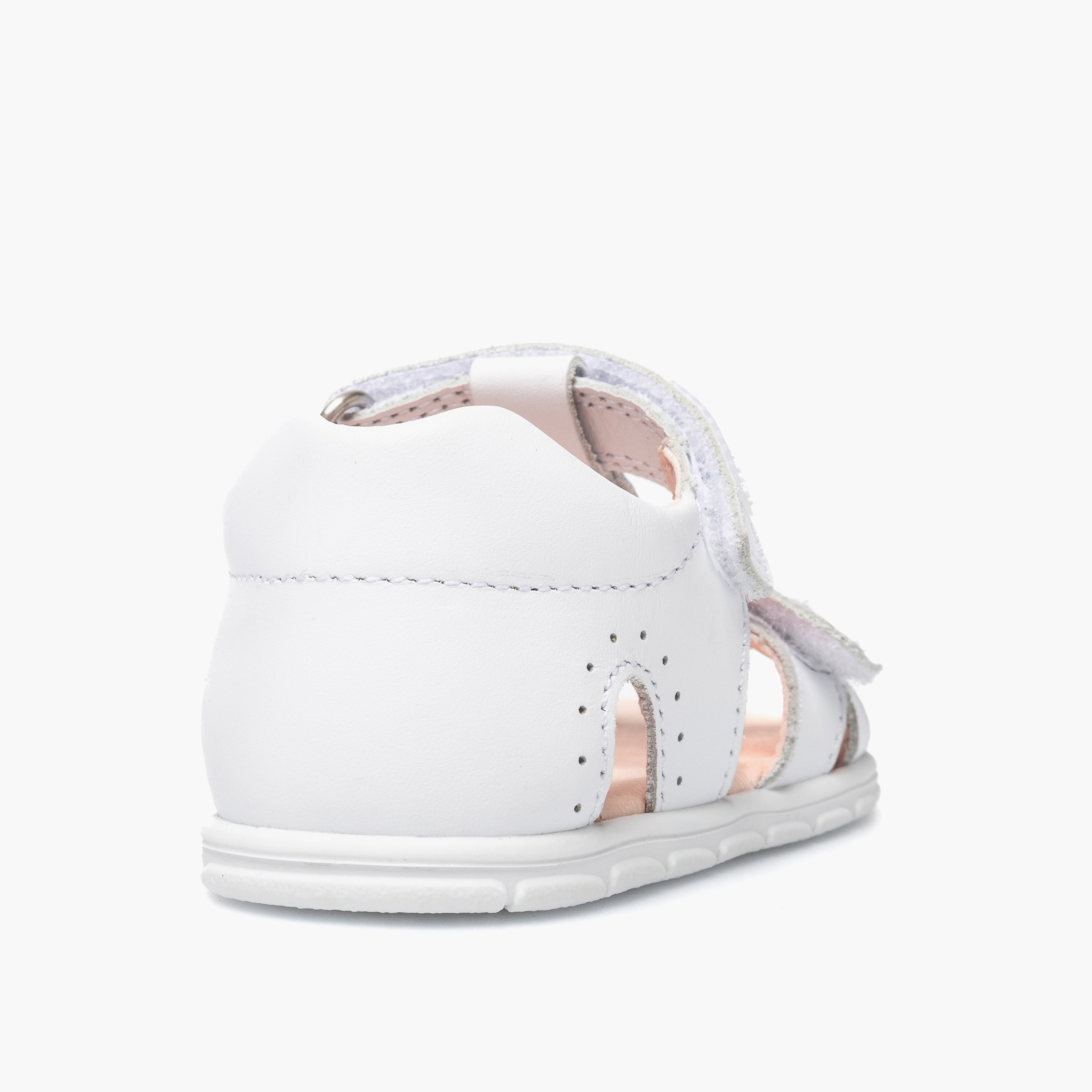 Pablosky Leather Strap Sandals with Hook & Loop Closure-baby-girls-shoes-sandals-image-3