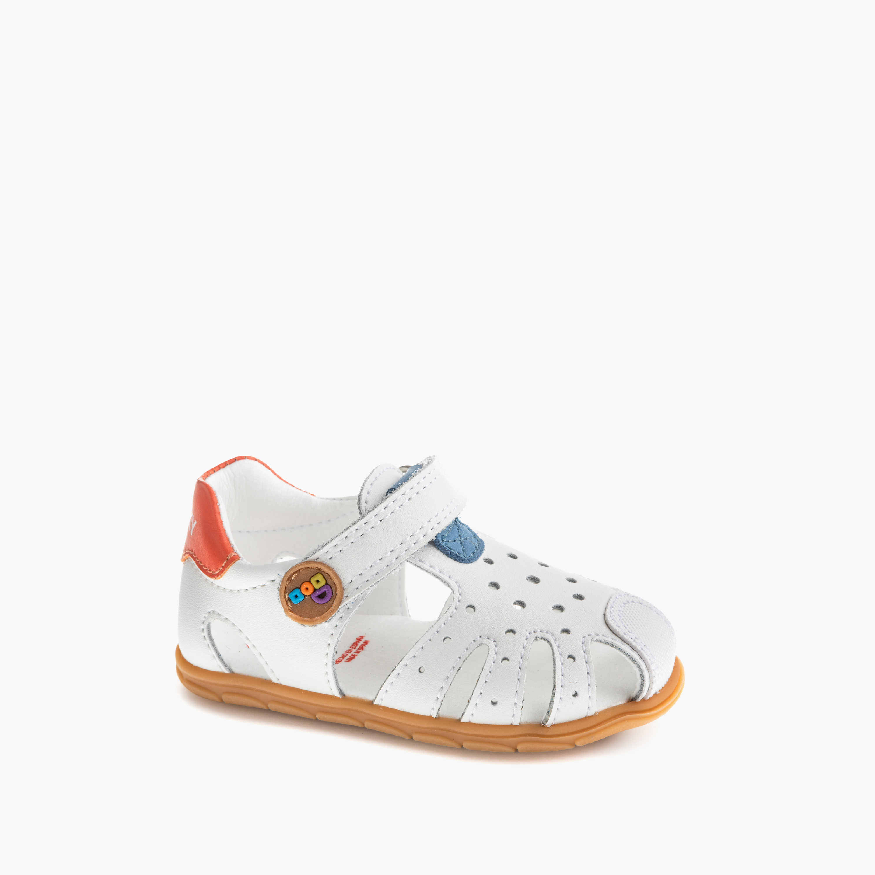 صندل بتصميم مفرغ وشريط إغلاق لاصق من بابلوسكي-baby-boys-shoes-sandals-image-7