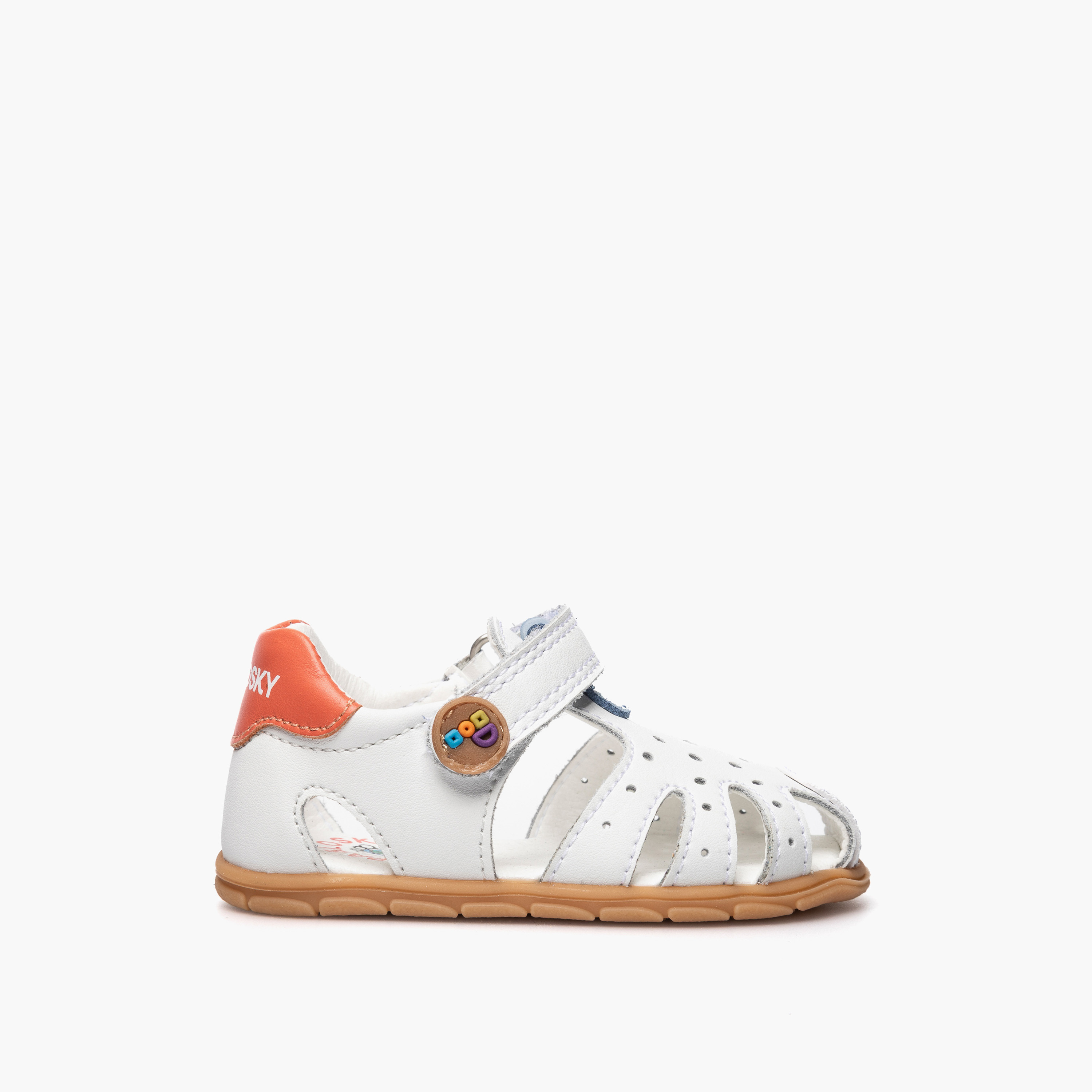 صندل بتصميم مفرغ وشريط إغلاق لاصق من بابلوسكي-baby-boys-shoes-sandals-image-6