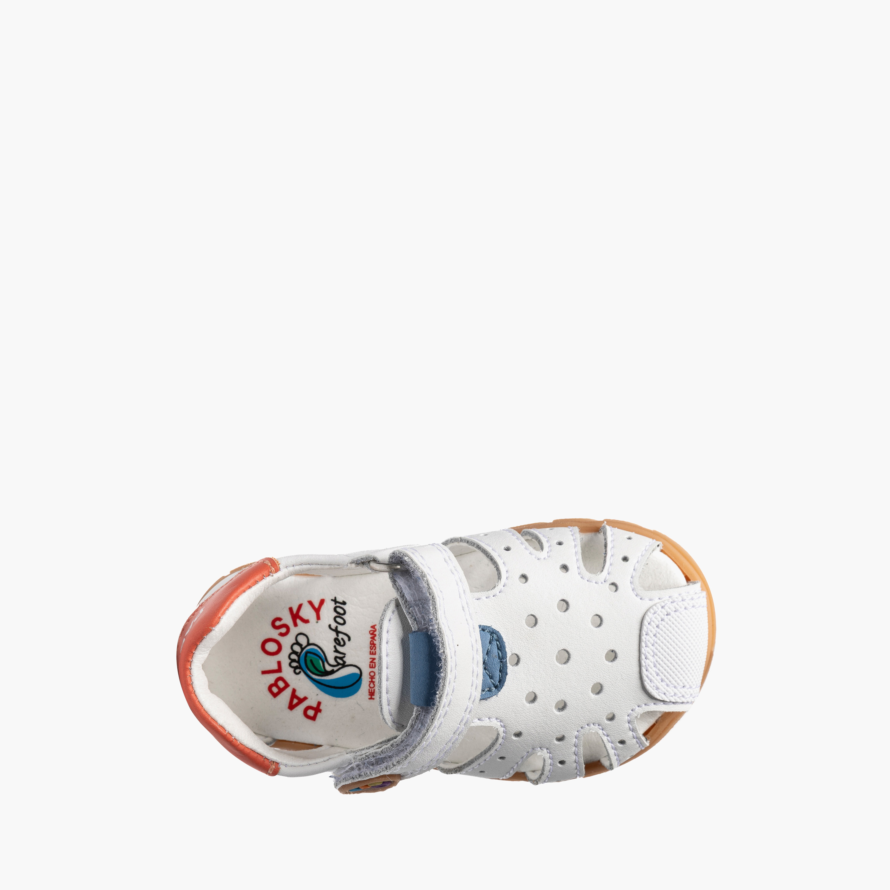 صندل بتصميم مفرغ وشريط إغلاق لاصق من بابلوسكي-baby-boys-shoes-sandals-image-4