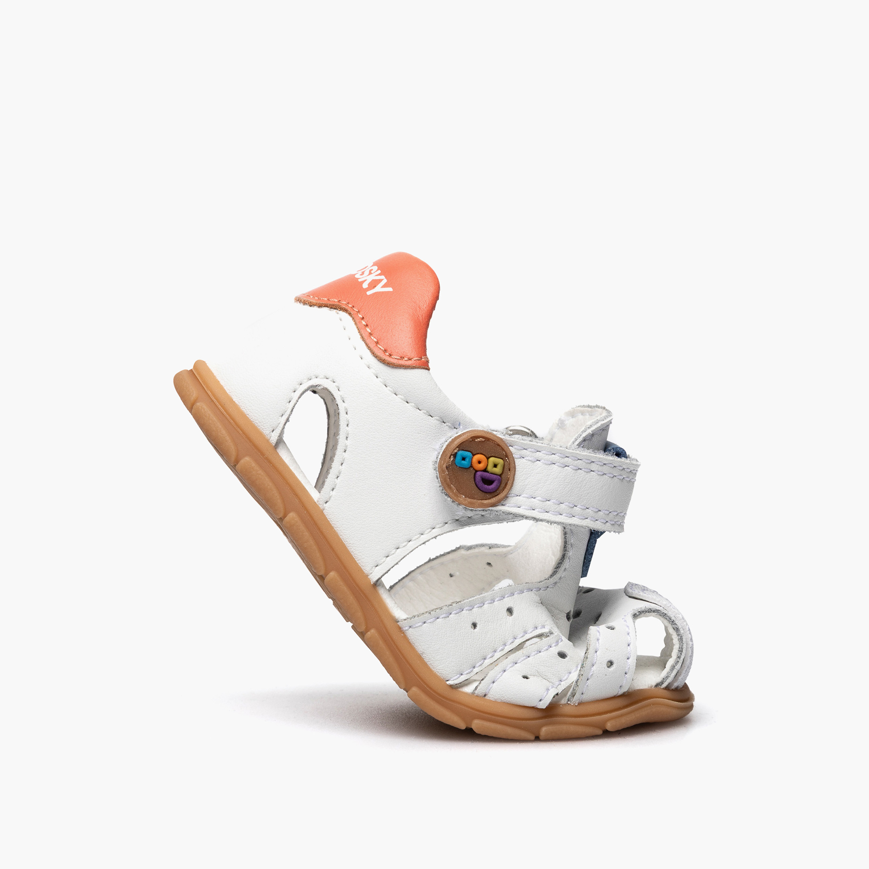 صندل بتصميم مفرغ وشريط إغلاق لاصق من بابلوسكي-baby-boys-shoes-sandals-image-3