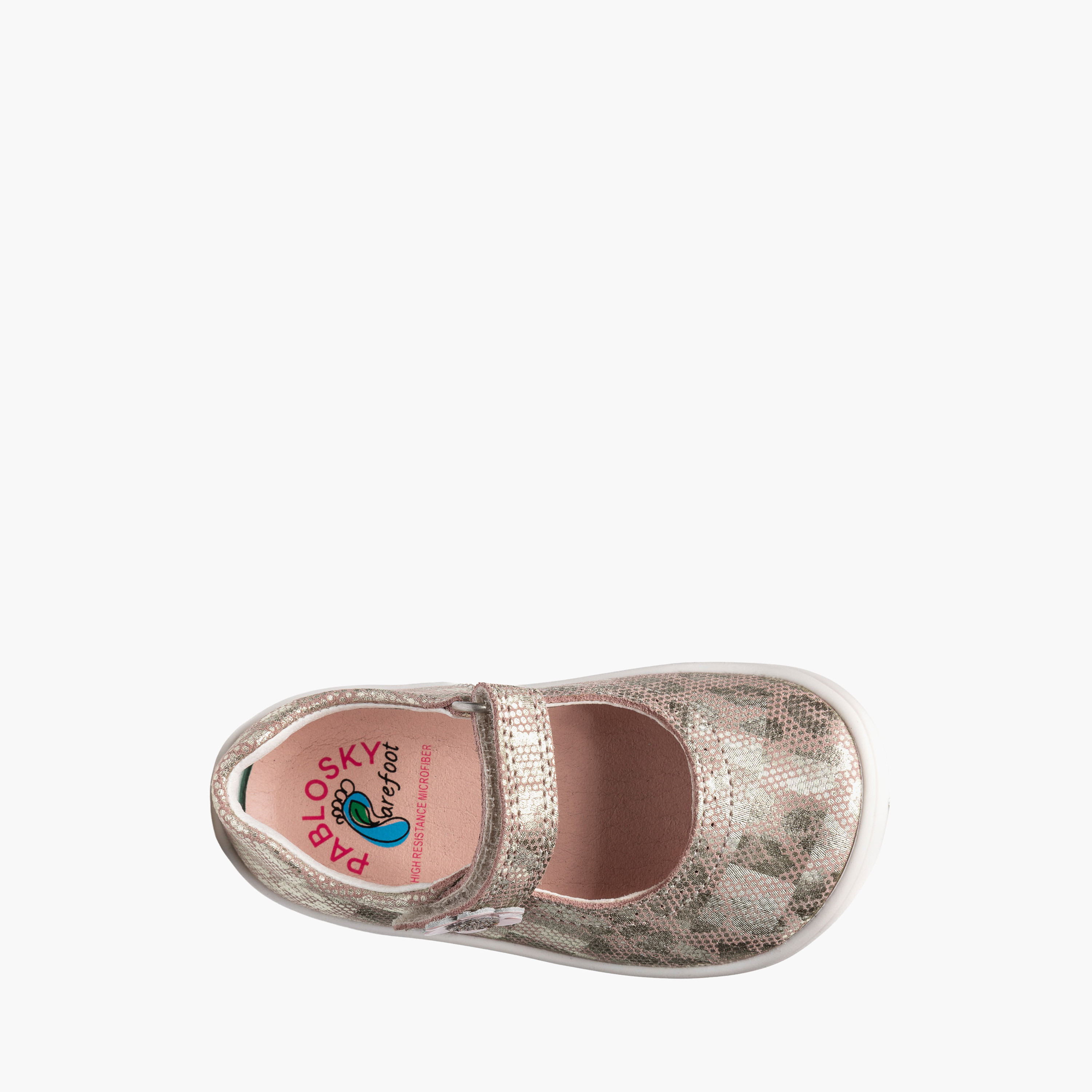 Pablosky Mary Jane Shoes with Hook & Loop Closure with Floral Applique-baby-girls-shoes-sandals-image-4