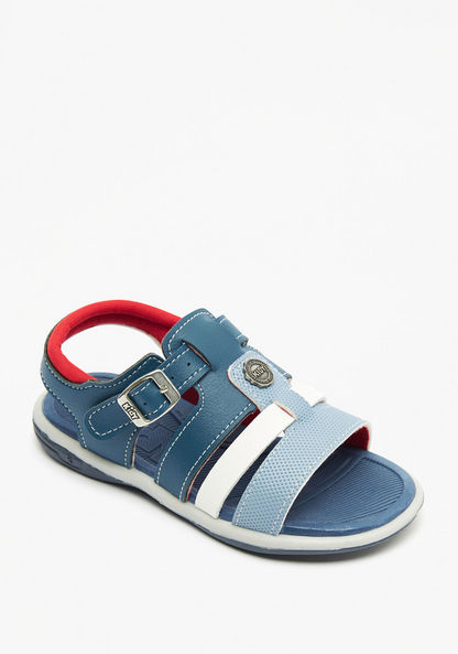 Kidy Colourblock Sandals with Buckle Closure-Boy%27s Sandals-image-0