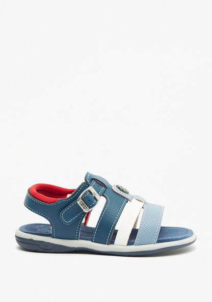 Kidy Colourblock Sandals with Buckle Closure-Boy%27s Sandals-image-2