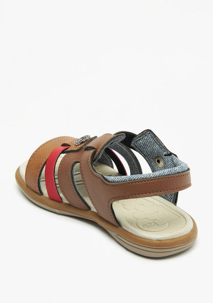 Kidy Colourblock Sandals with Buckle Closure-Boy%27s Sandals-image-1