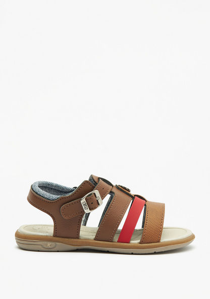 Kidy Colourblock Sandals with Buckle Closure-Boy%27s Sandals-image-2