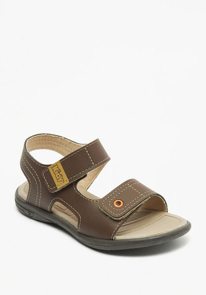 Kidy Textured Floaters with Hook and Loop Closure-Boy%27s Sandals-image-0