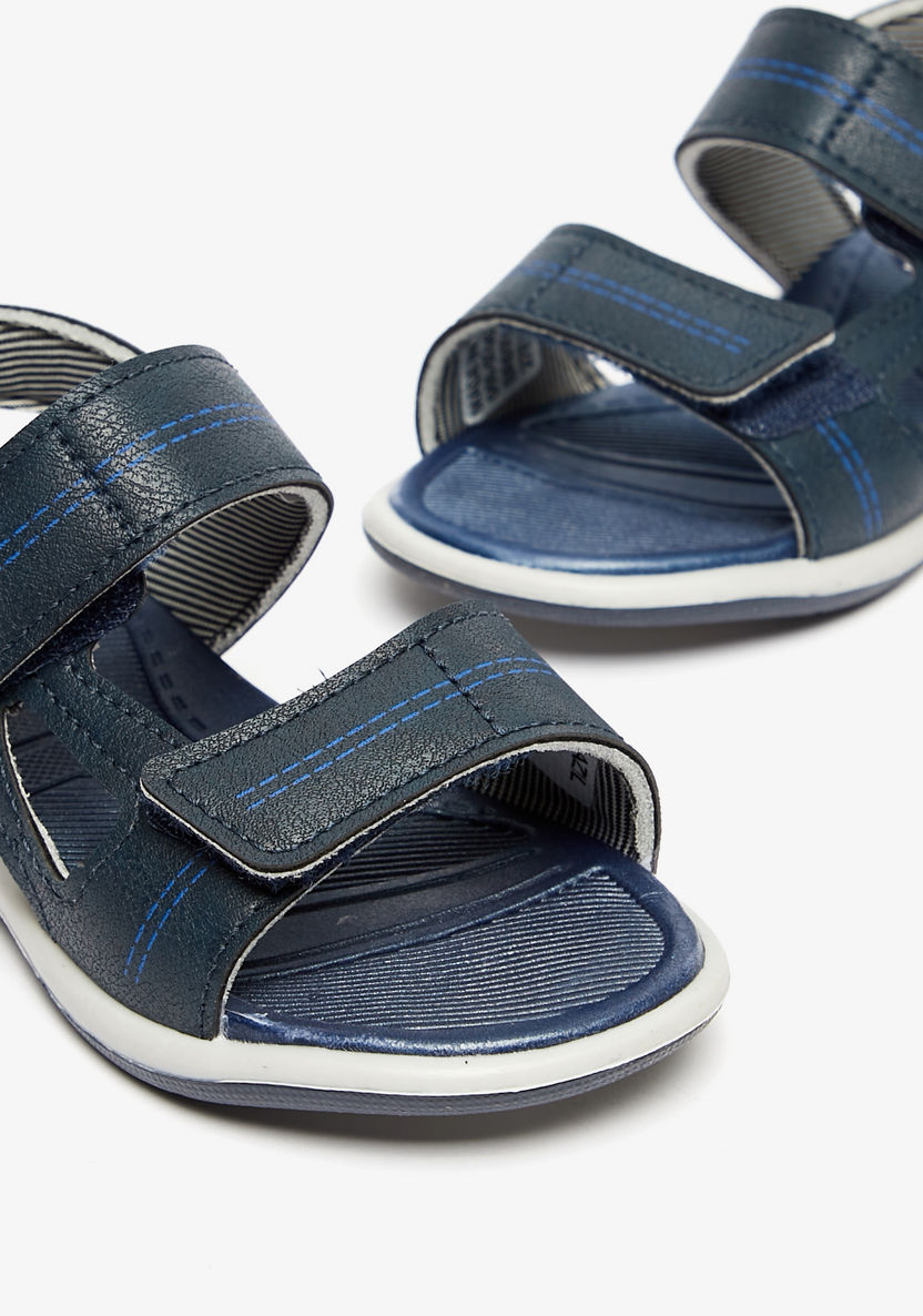 Kidy Textured Floaters with Hook and Loop Closure-Boy%27s Sandals-image-2
