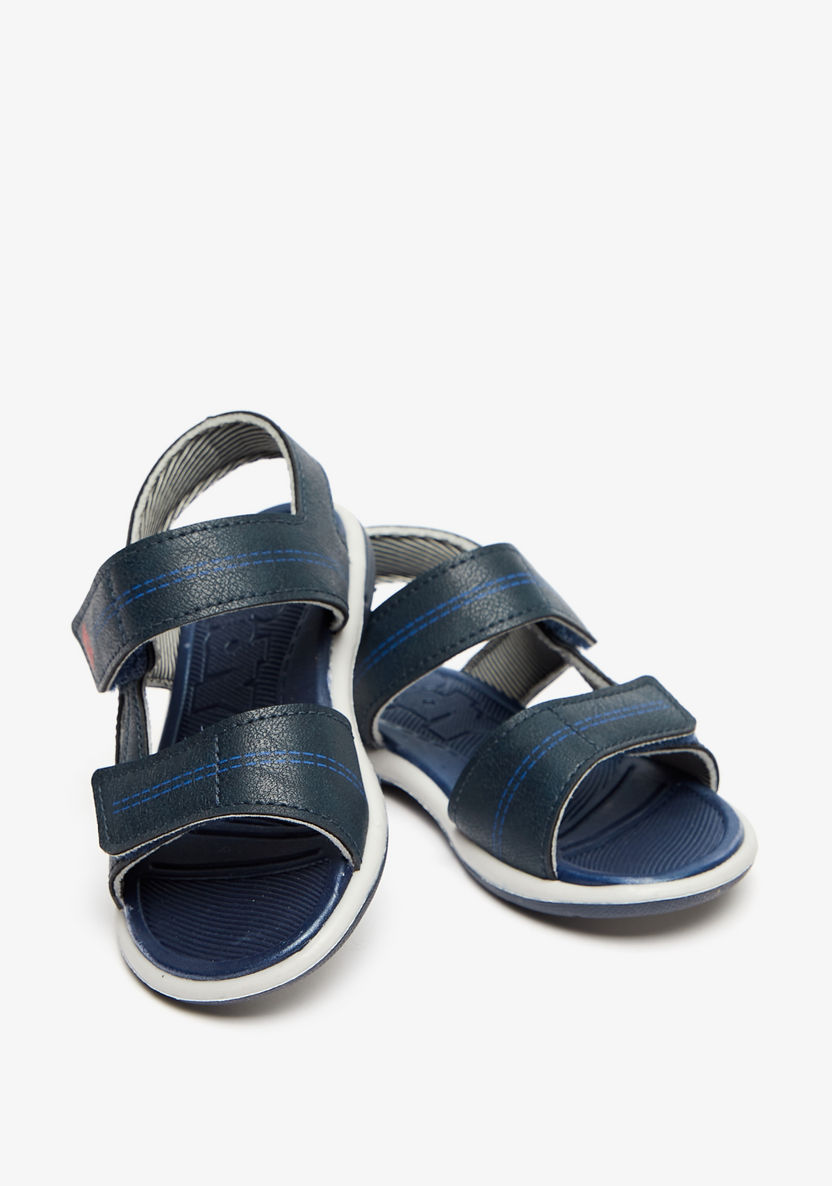Kidy Textured Floaters with Hook and Loop Closure-Boy%27s Sandals-image-3
