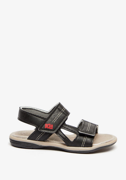 Kidy Textured Floaters with Hook and Loop Closure-Boy%27s Sandals-image-0