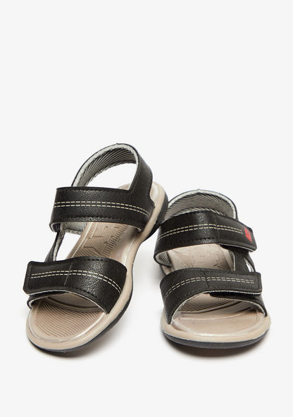 Kidy Textured Floaters with Hook and Loop Closure-Boy%27s Sandals-image-3