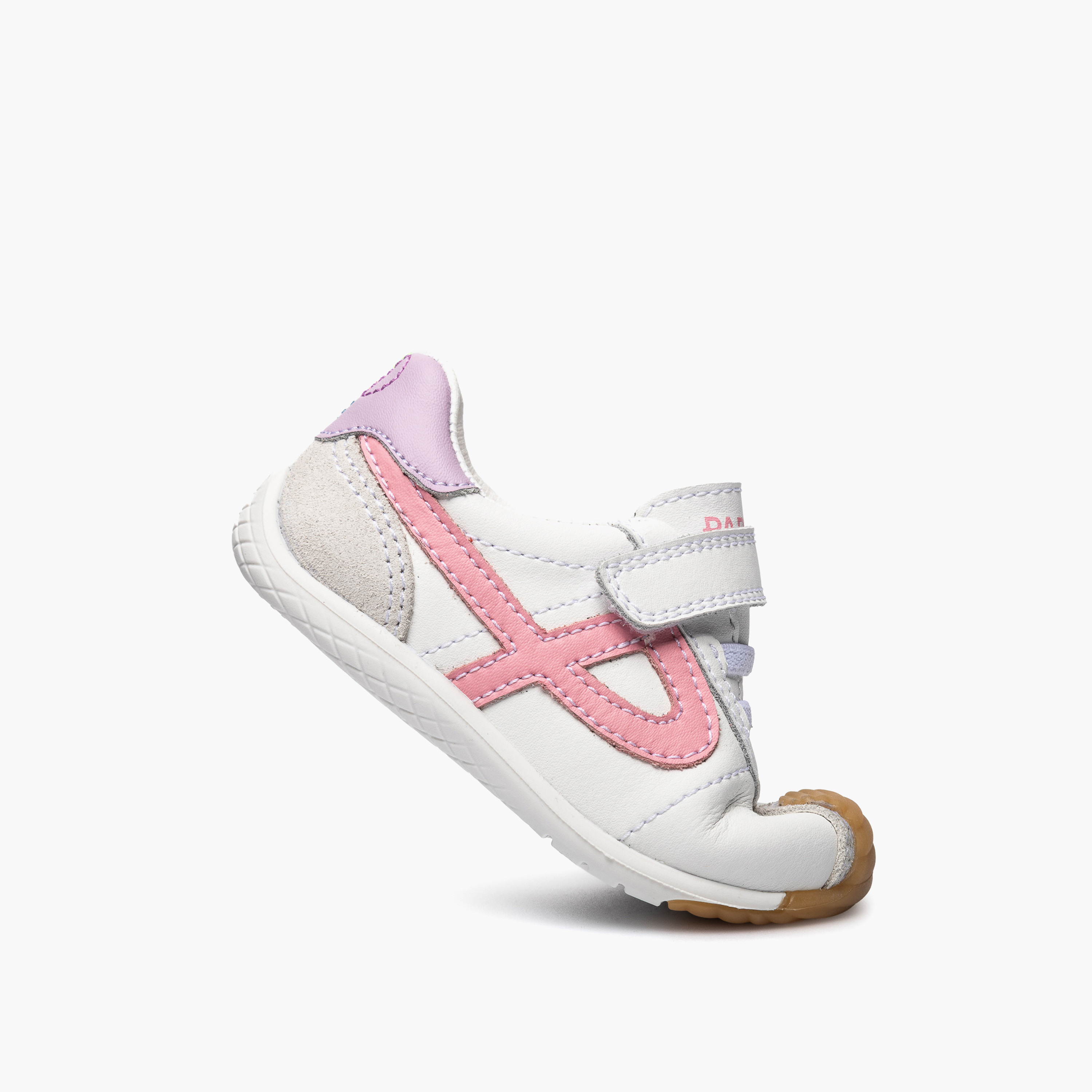 Pablosky Ankle Sneakers with Hook & Loop Closure, Colourblock-baby-girls-shoes-closedshoes-image-5