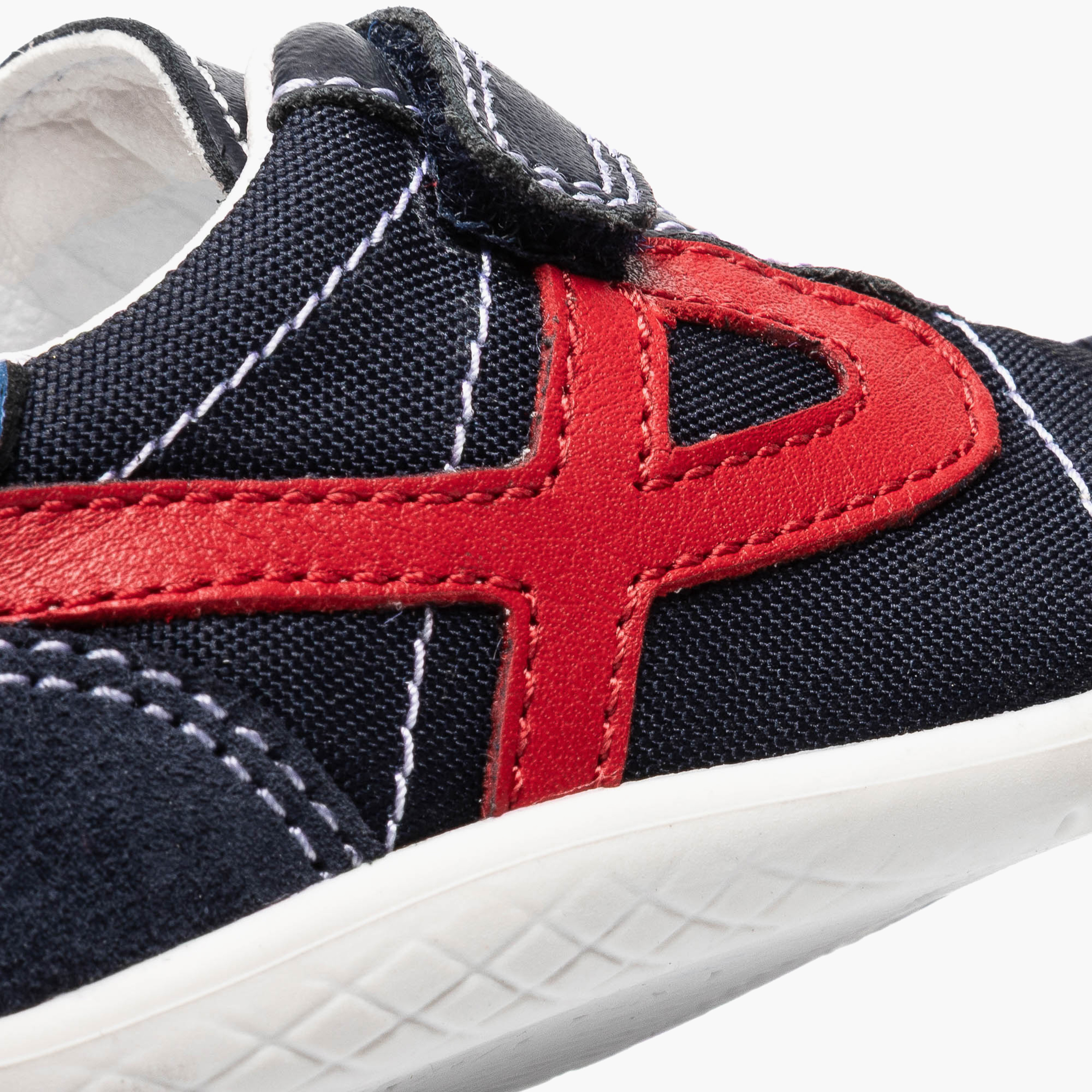 Pablosky Leather Ankle Sneakers with Hook & Loop Closure-baby-boys-shoes-closedshoes-image-7