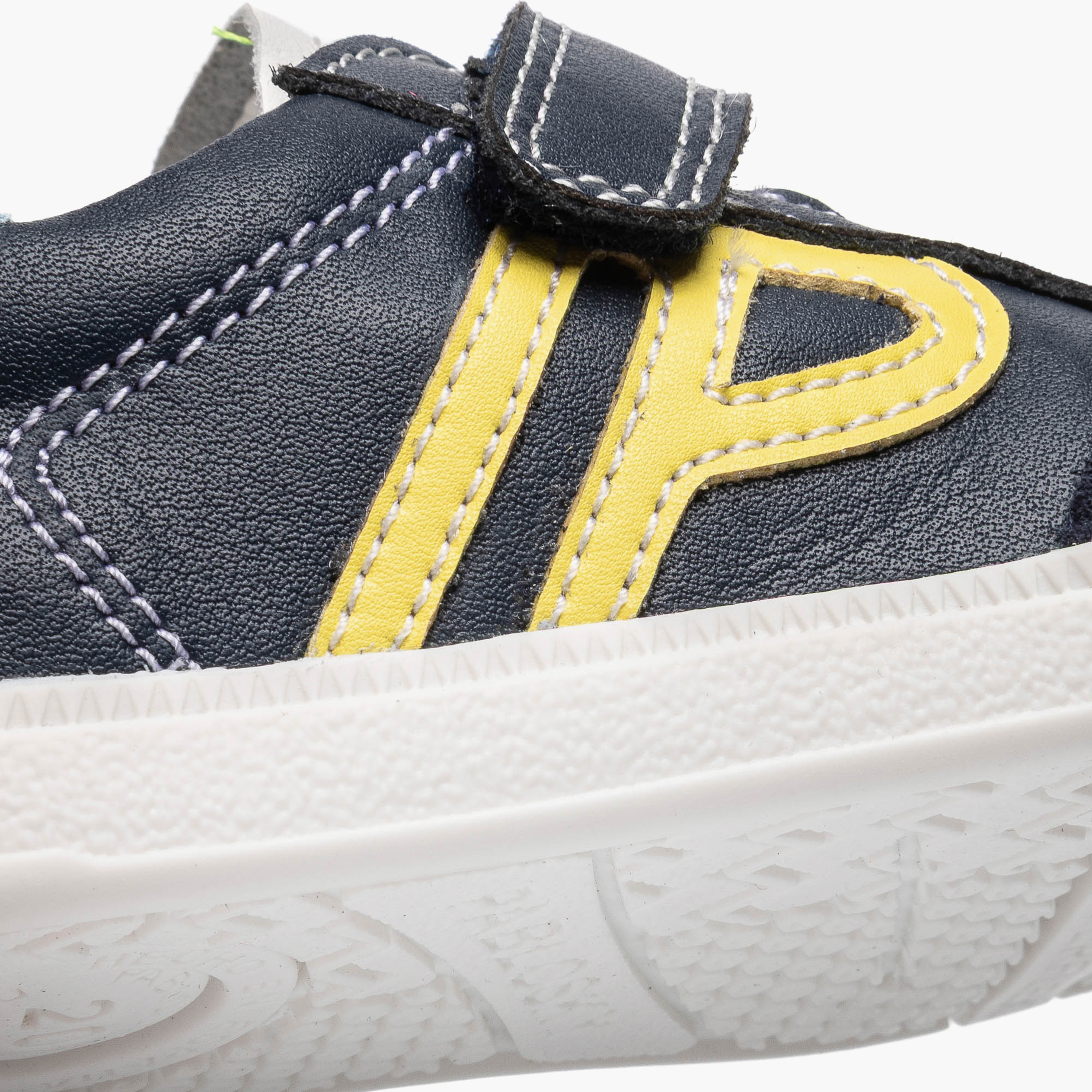 Pablosky Leather Ankle Sneakers with Hook & Loop Closure-baby-boys-shoes-closedshoes-image-7