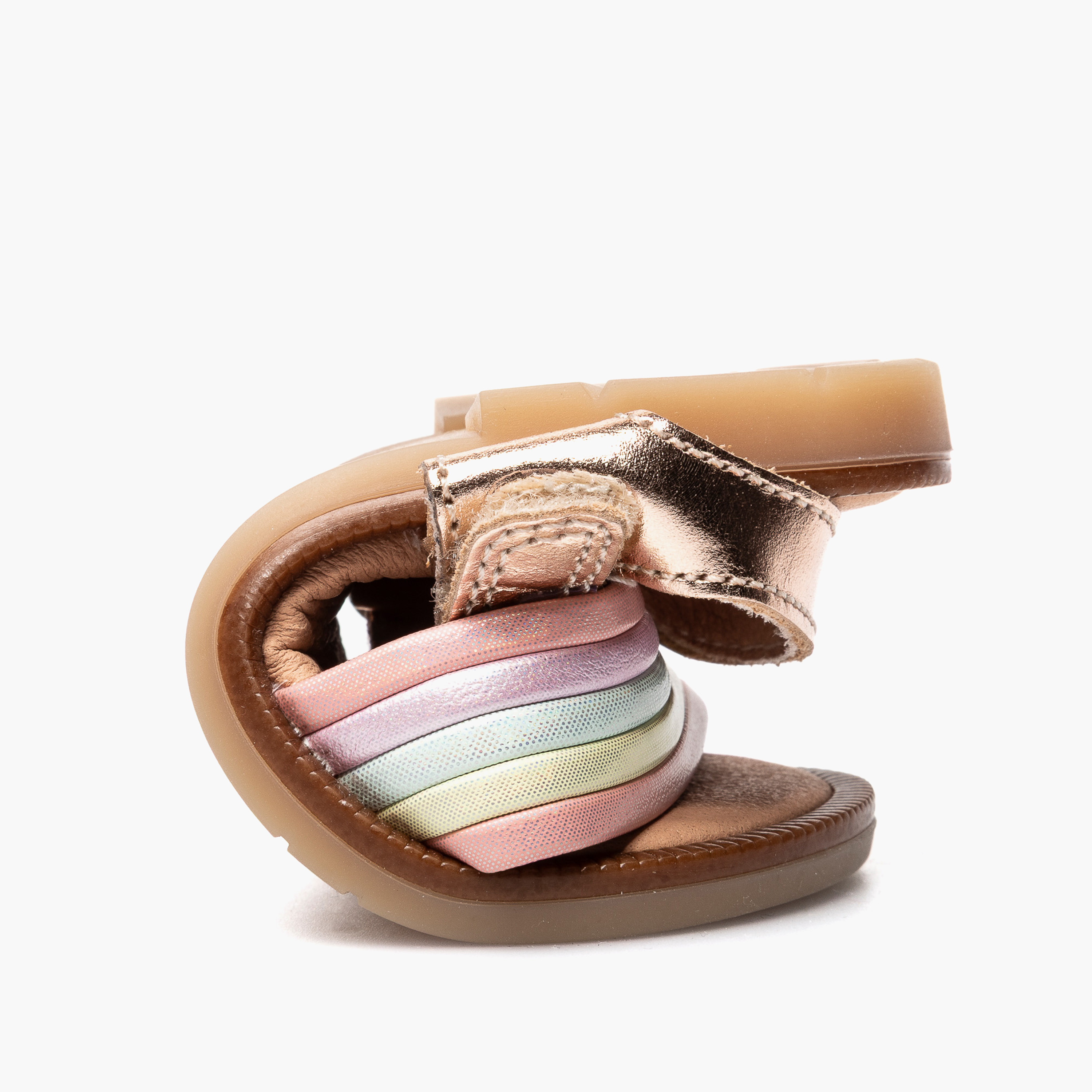 Pablosky Sandals with Hook & Loop Closure with Colourblock Pattern-baby-girls-shoes-sandals-image-6