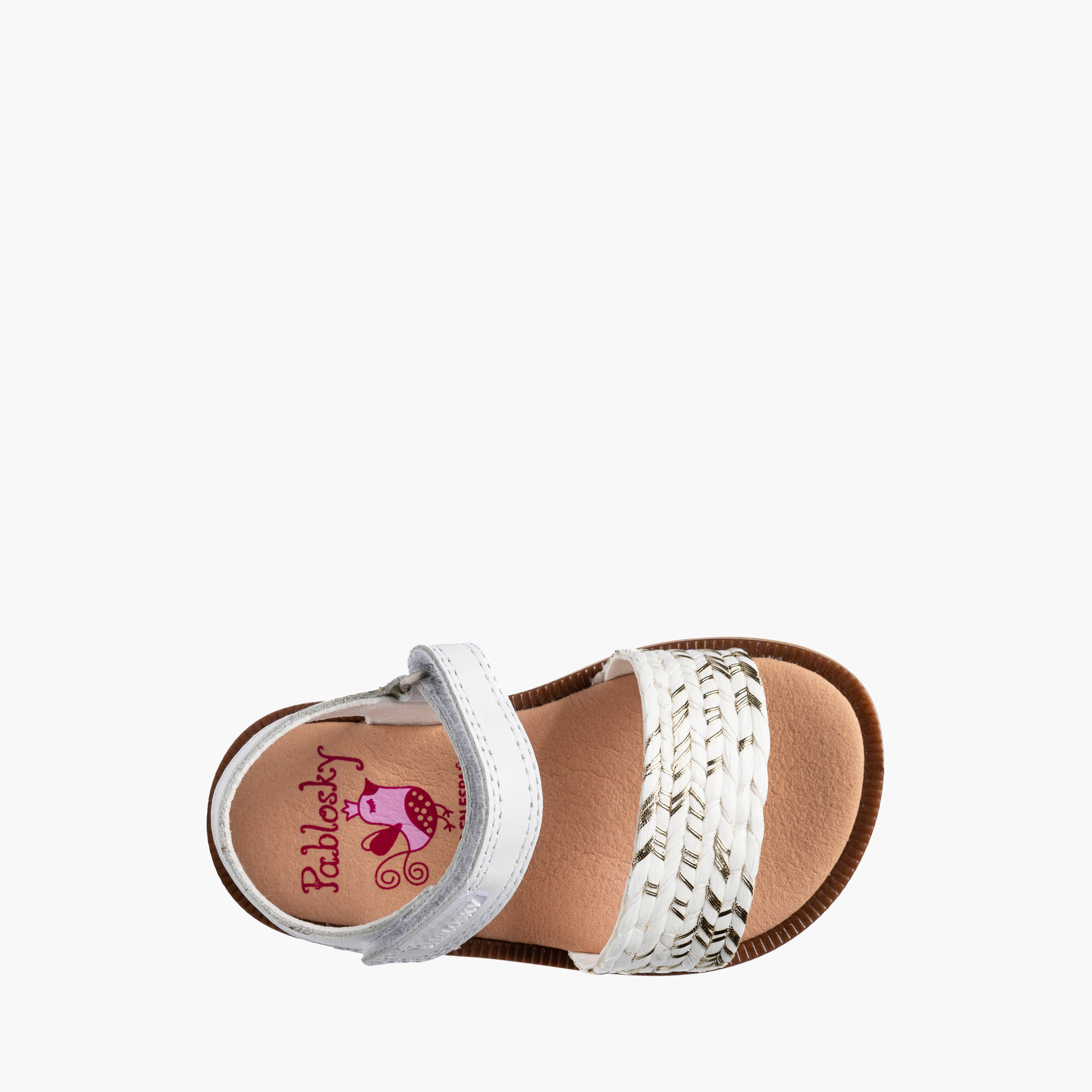 Pablosky Sandals with Hook & Loop Closure-baby-girls-shoes-sandals-image-4