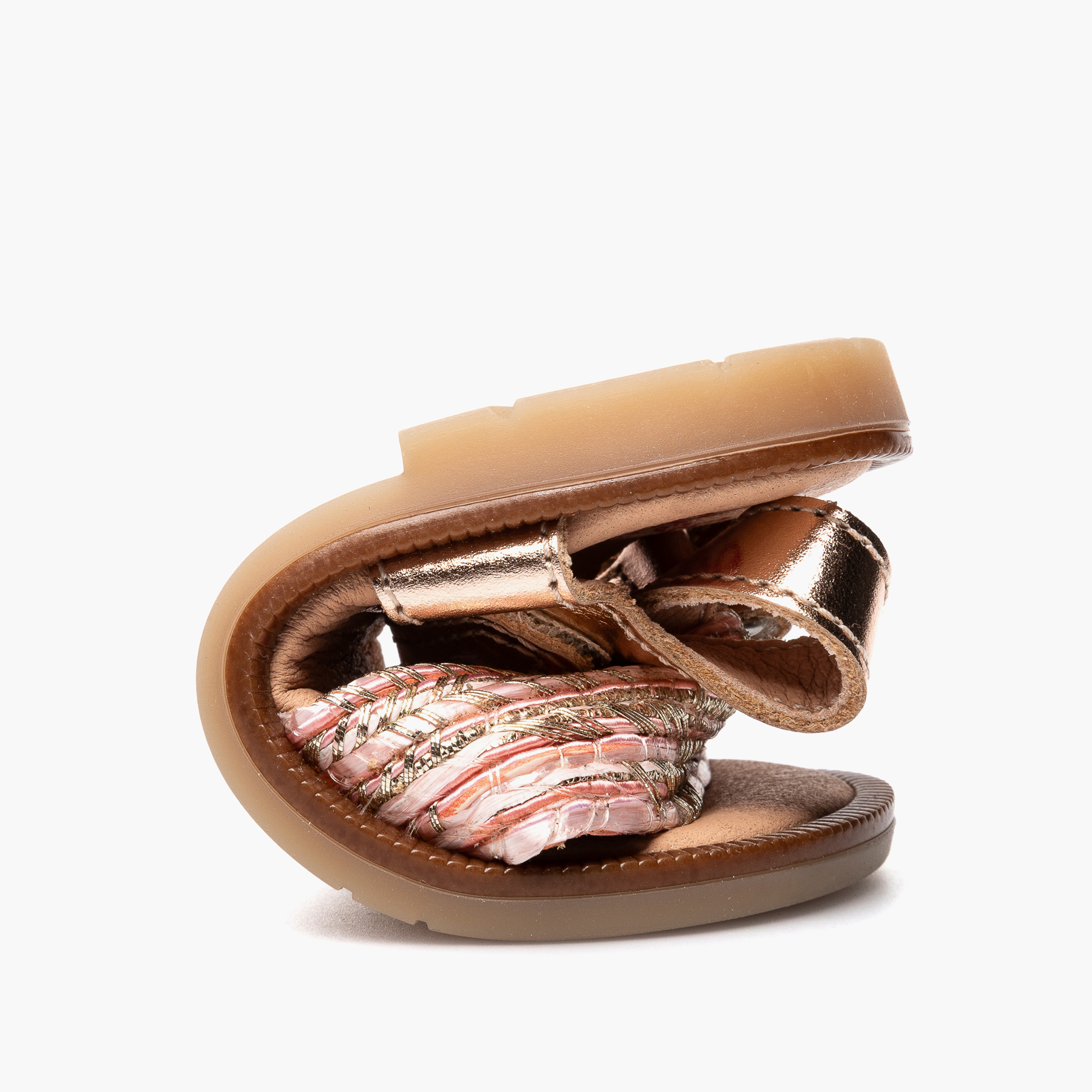 Pablosky Sandals with Hook & Loop Closurem with Braided Design-baby-girls-shoes-sandals-image-6