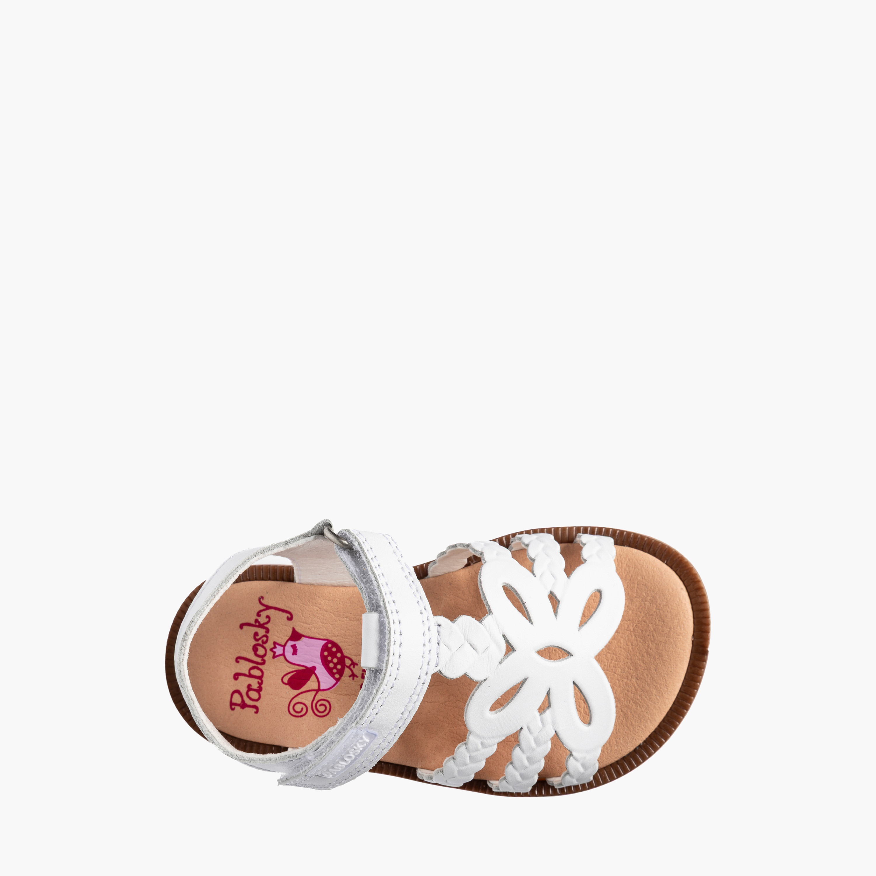 Pablosky Sandals with Hook & Loop Closure, Cutout Design-baby-girls-shoes-sandals-image-4
