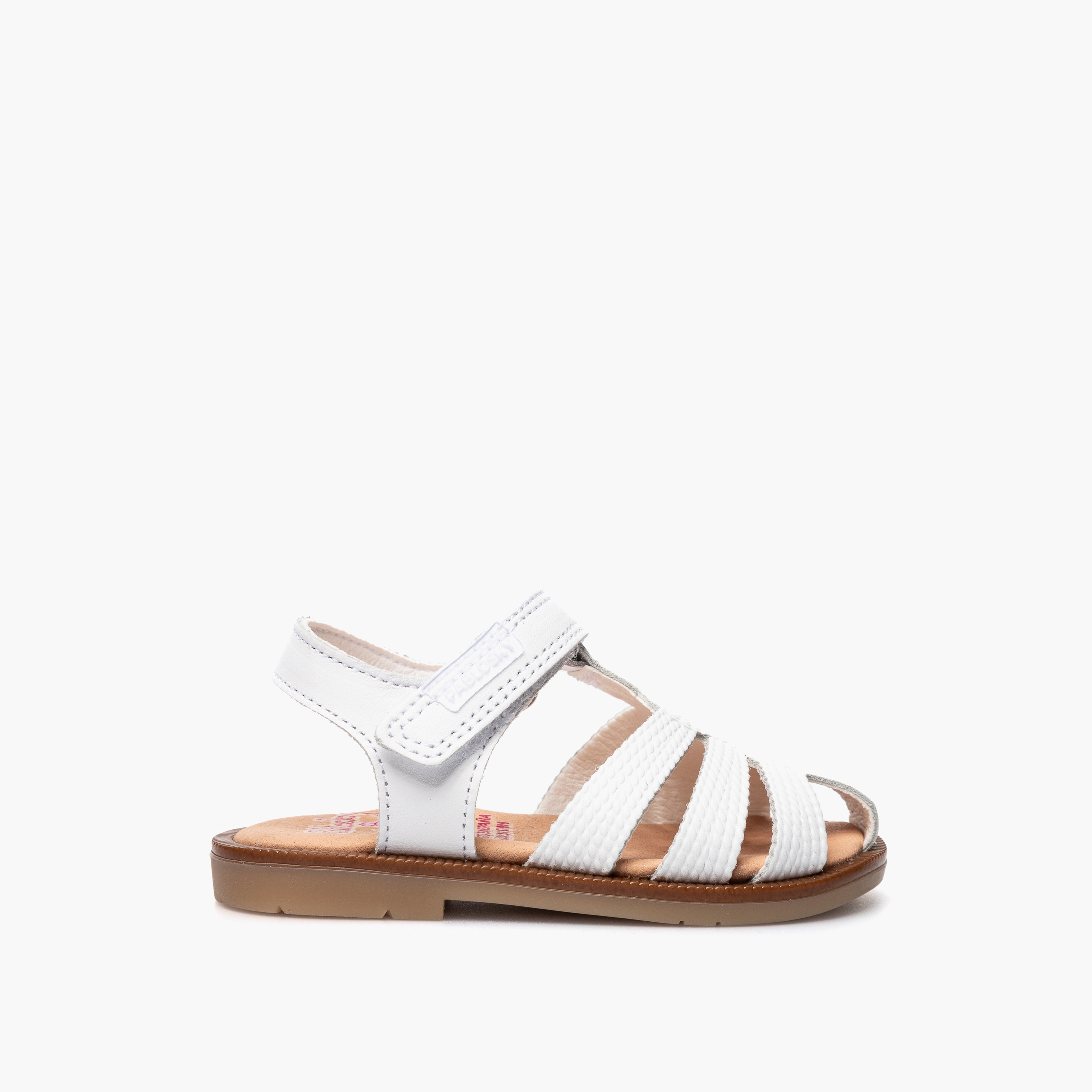 Pablosky Comfort Sandals with Hook & Loop Closure-baby-girls-shoes-sandals-image-2