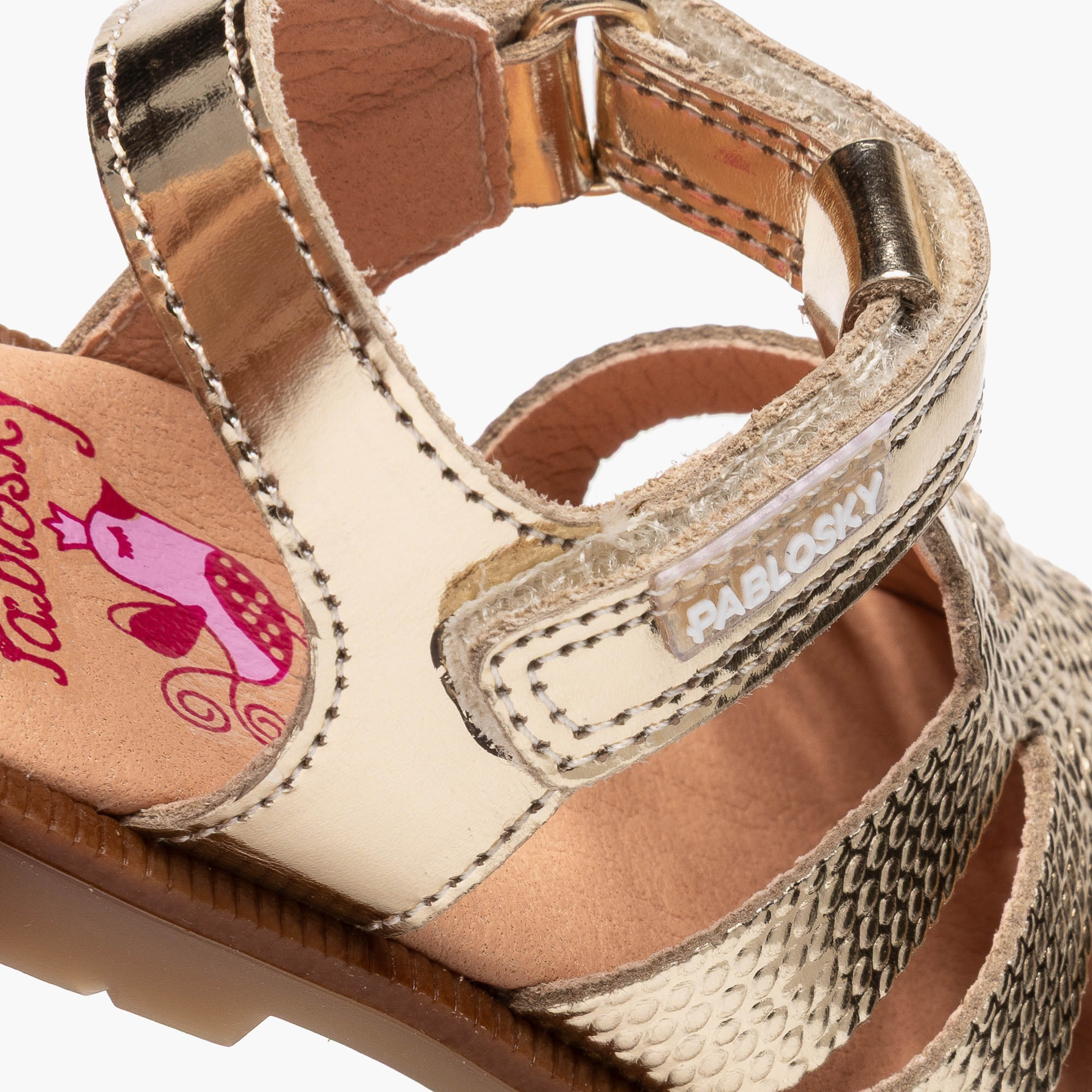 صندل جلد مريح بشريط إغلاق لاصق من بابلوسكي-baby-girls-shoes-sandals-image-1