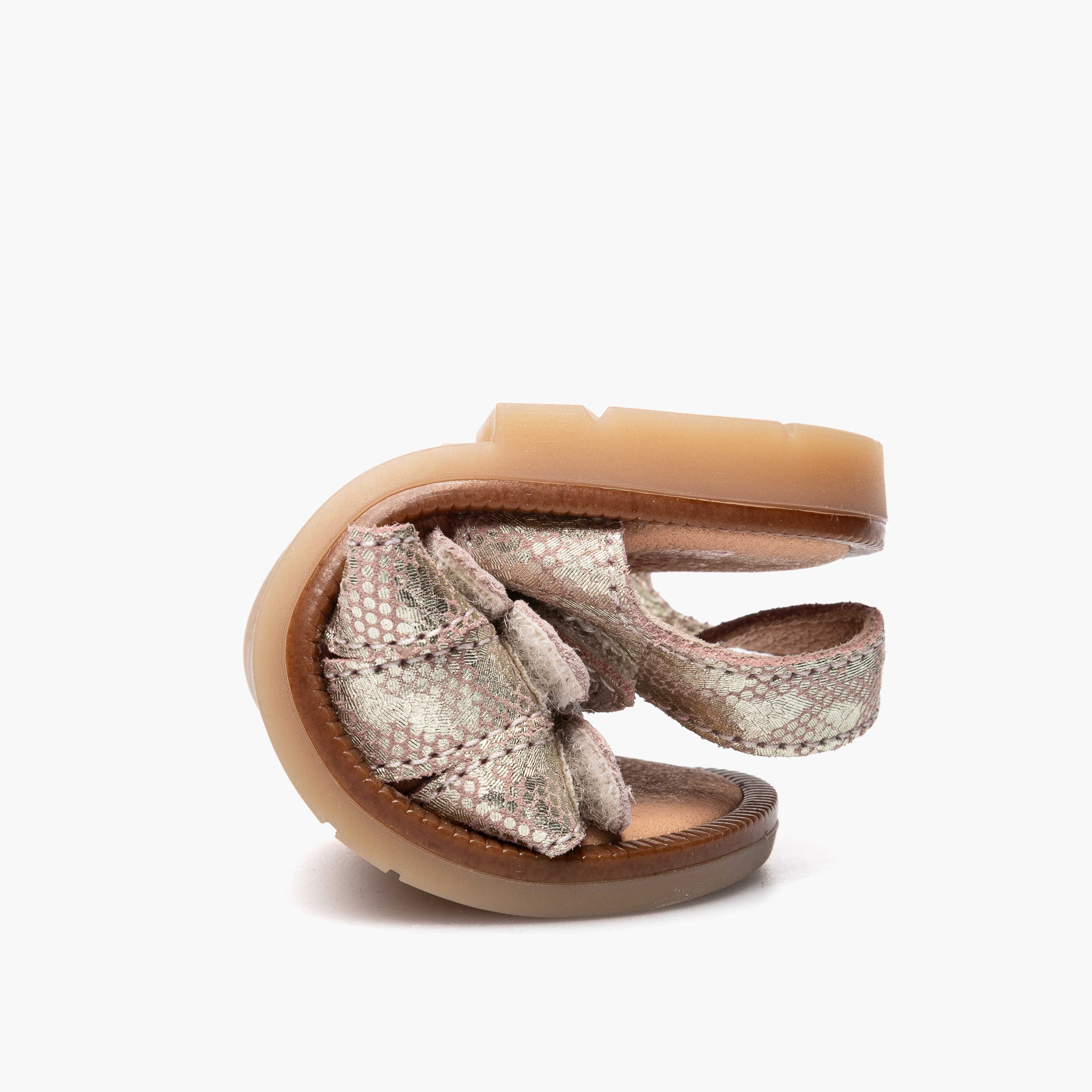 صندل بحزام جلد وشريط إغلاق لاصق من بابلوسكي-baby-girls-shoes-sandals-image-2