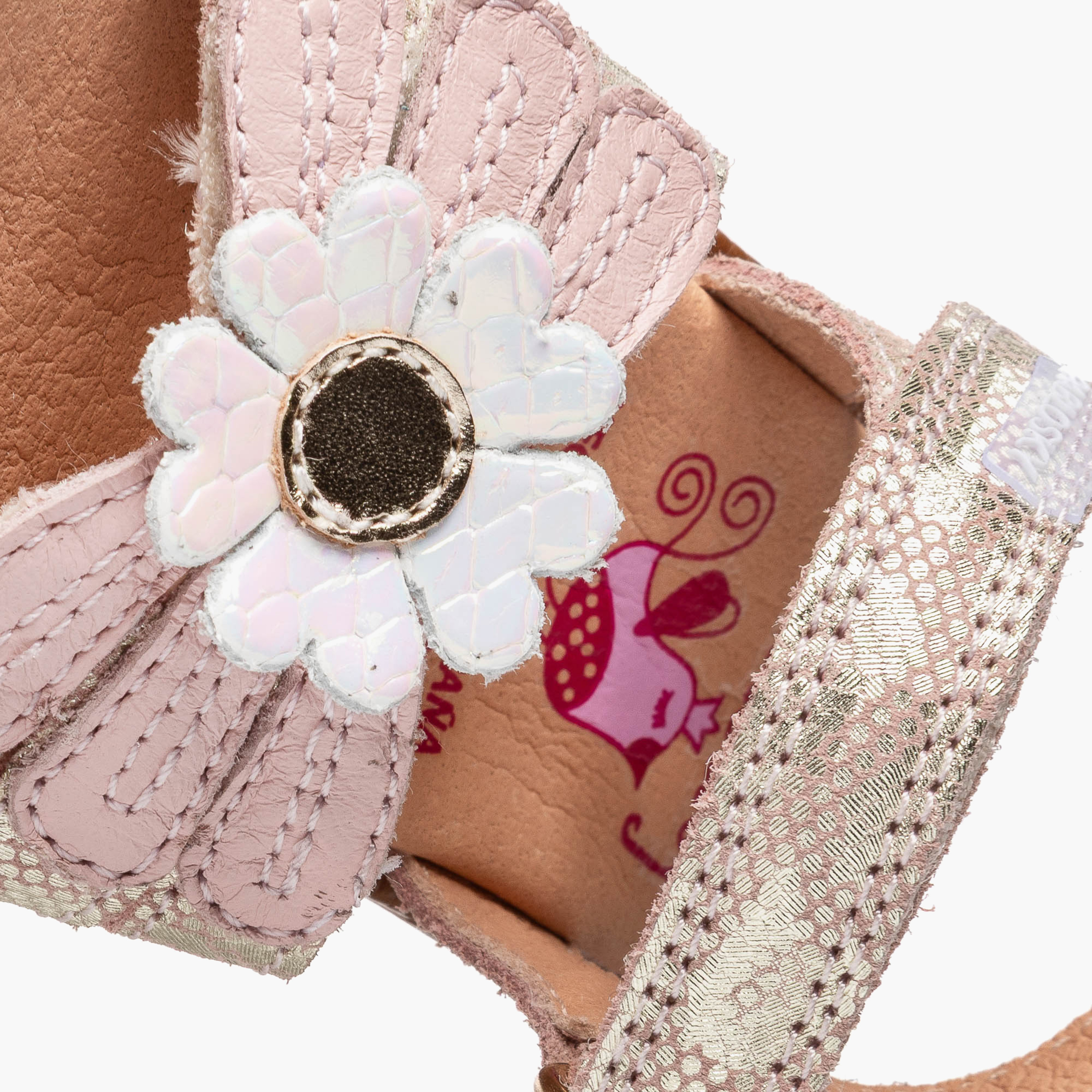 صندل بحزام جلد وشريط إغلاق لاصق من بابلوسكي-baby-girls-shoes-sandals-image-1