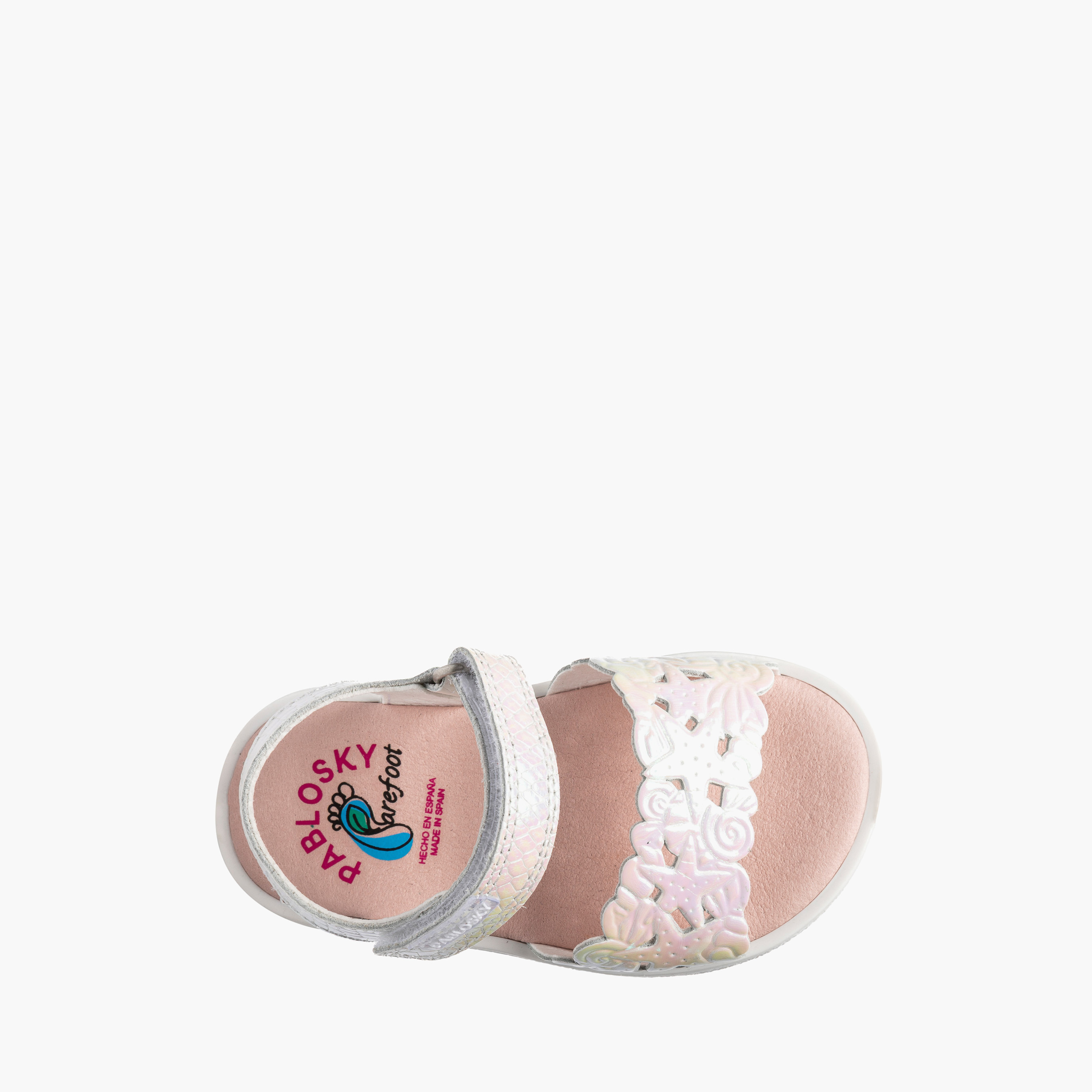 Pablosky Sandals with Hook & Loop Closure, Cutout Design-baby-girls-shoes-sandals-image-4