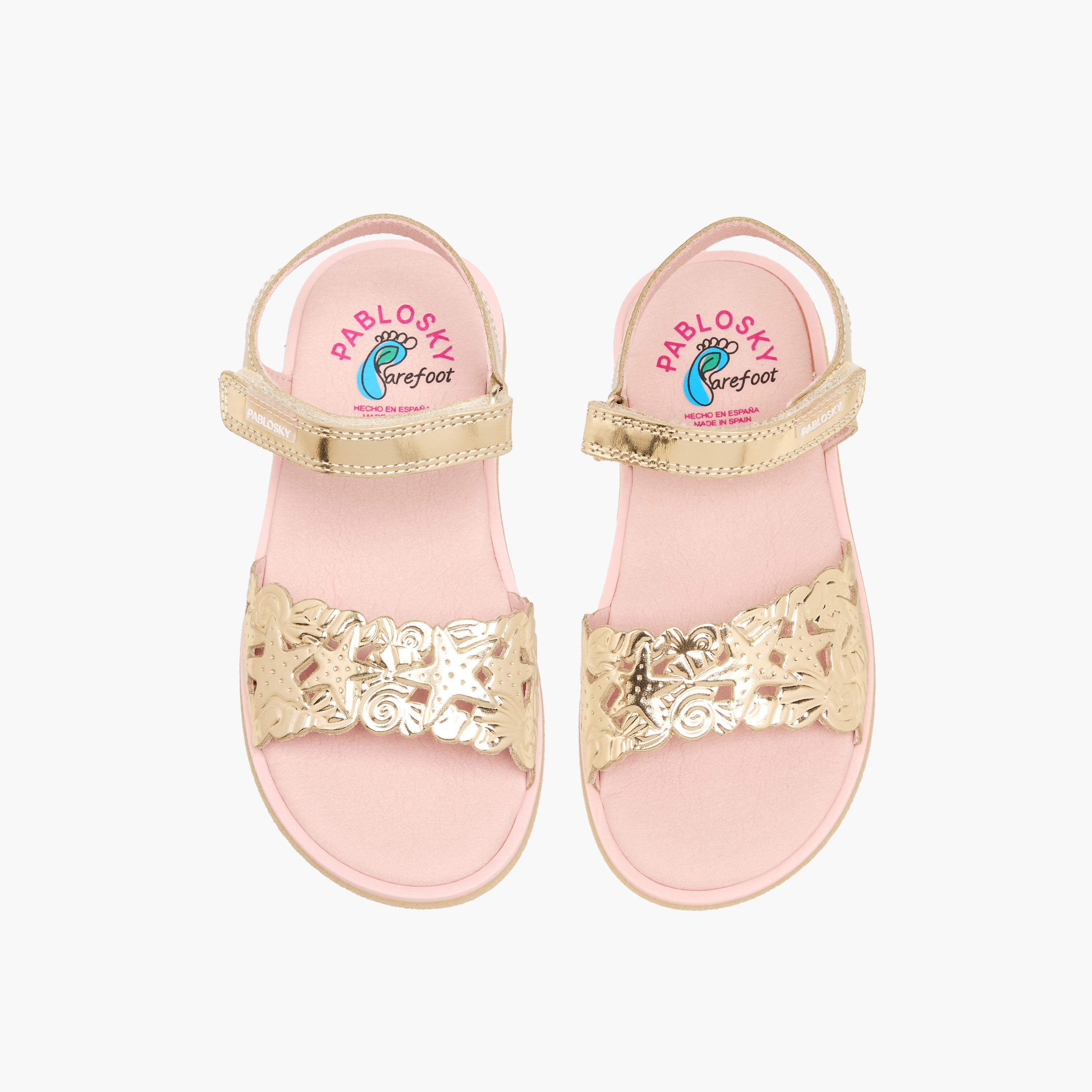 Pablosky Sandals with Hook & Loop Closure-baby-girls-shoes-sandals-image-1