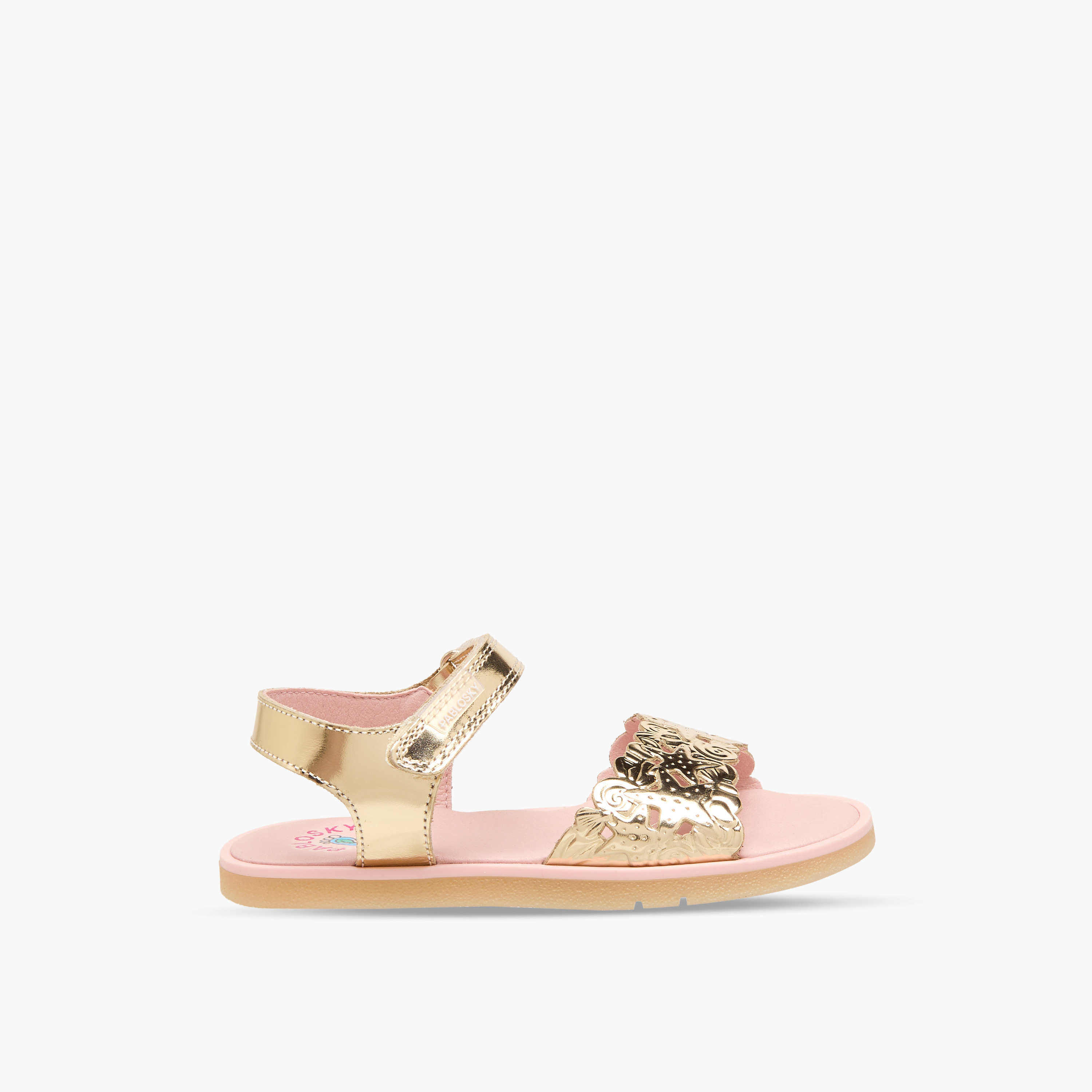 Pablosky Sandals with Hook & Loop Closure-baby-girls-shoes-sandals-image-2