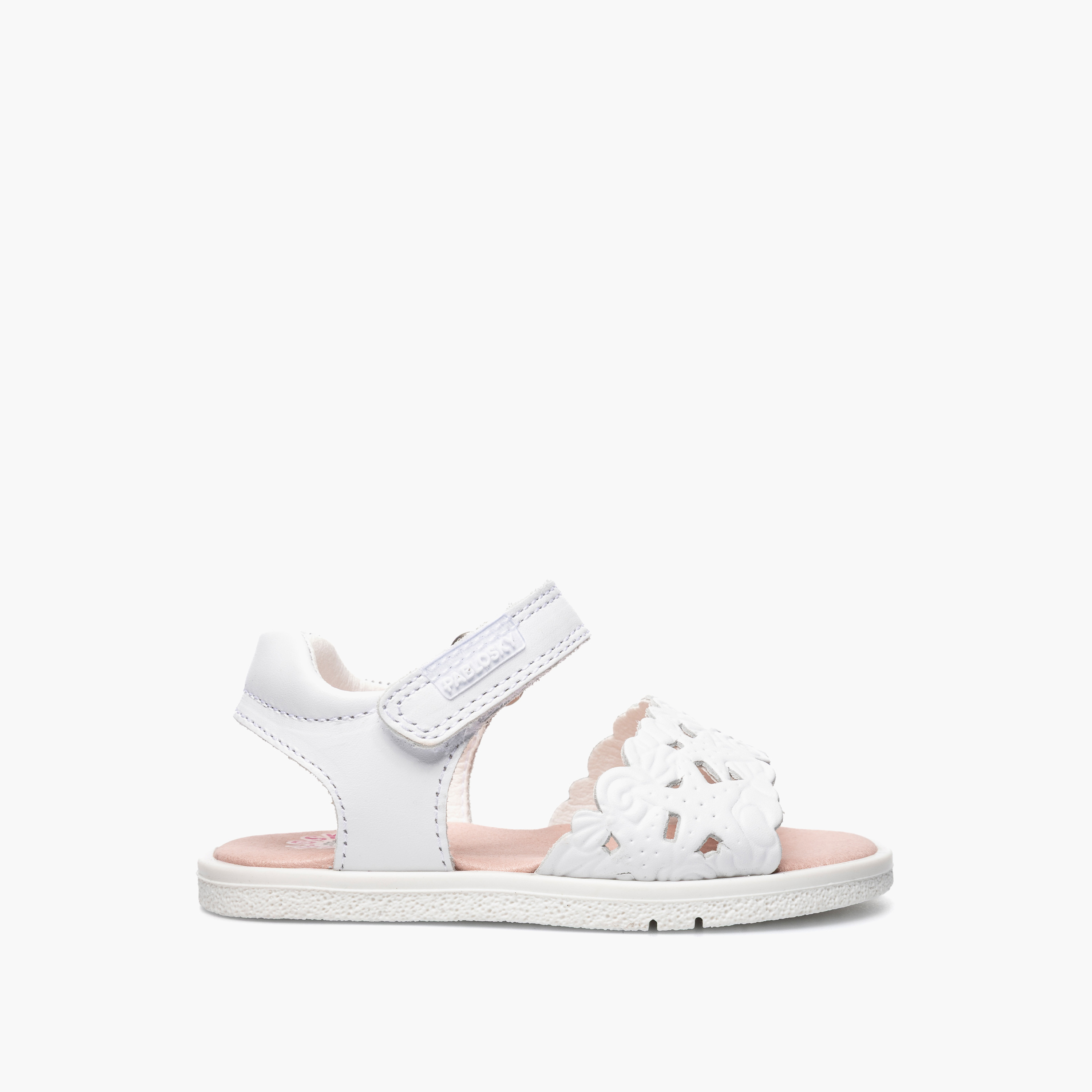 Pablosky Sandals with Hook & Loop Closure, Cutout Design-baby-girls-shoes-sandals-image-2