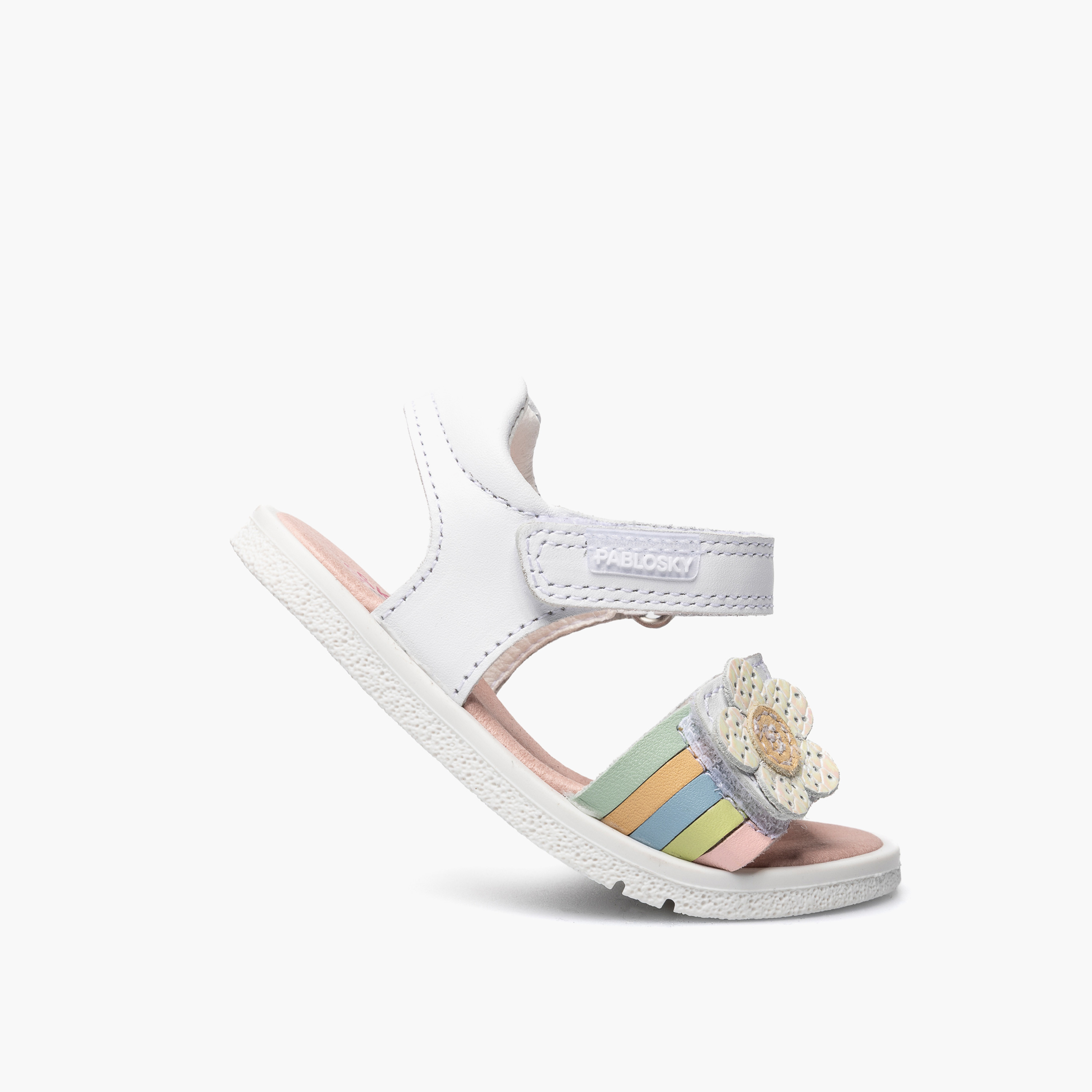 صندل جلد بشريط إغلاق لاصق من بابلوسكي-baby-girls-shoes-sandals-image-3