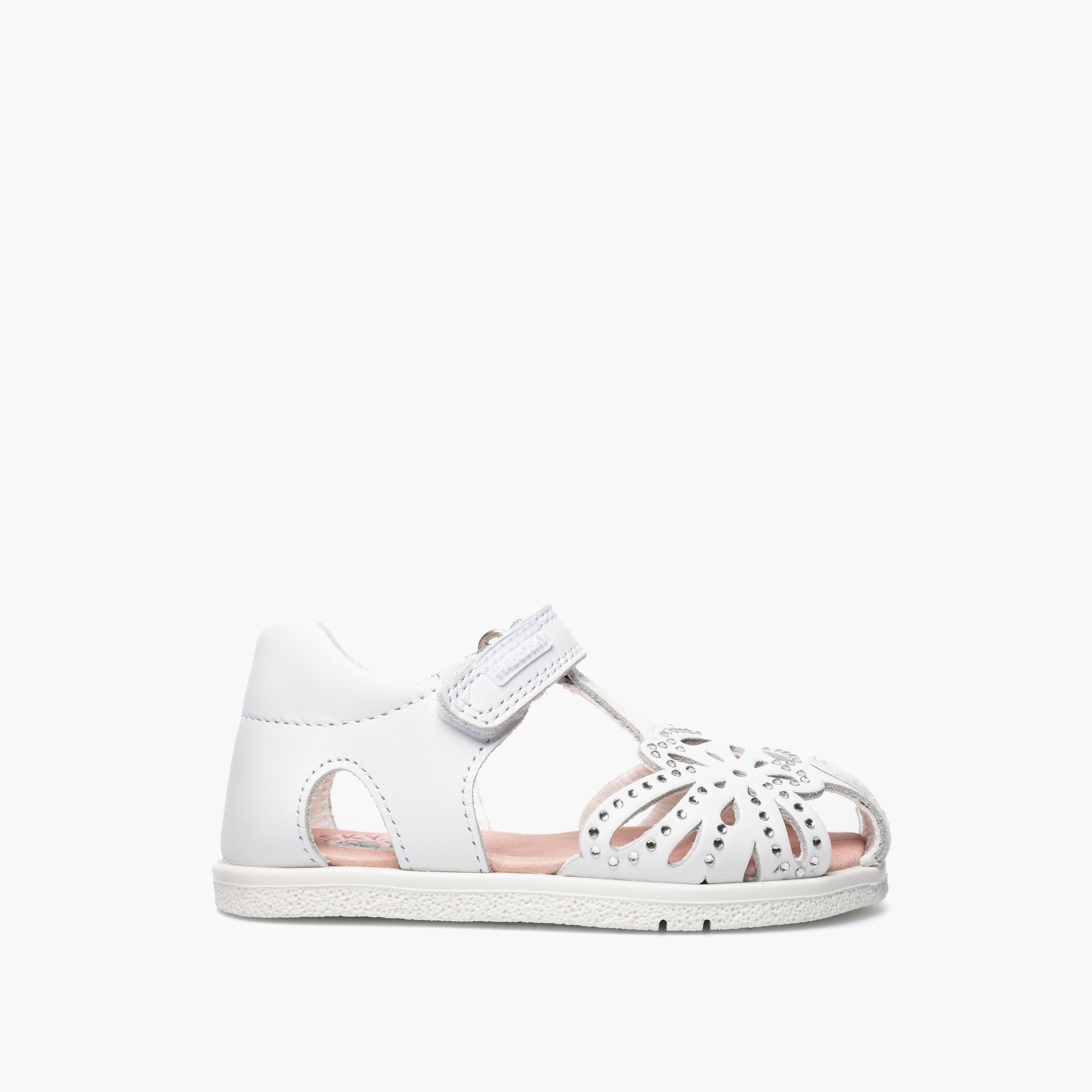 صندل جلد مريح بشريط إغلاق لاصق وتصميم مفرغ من بابلوسكي-baby-girls-shoes-sandals-image-2