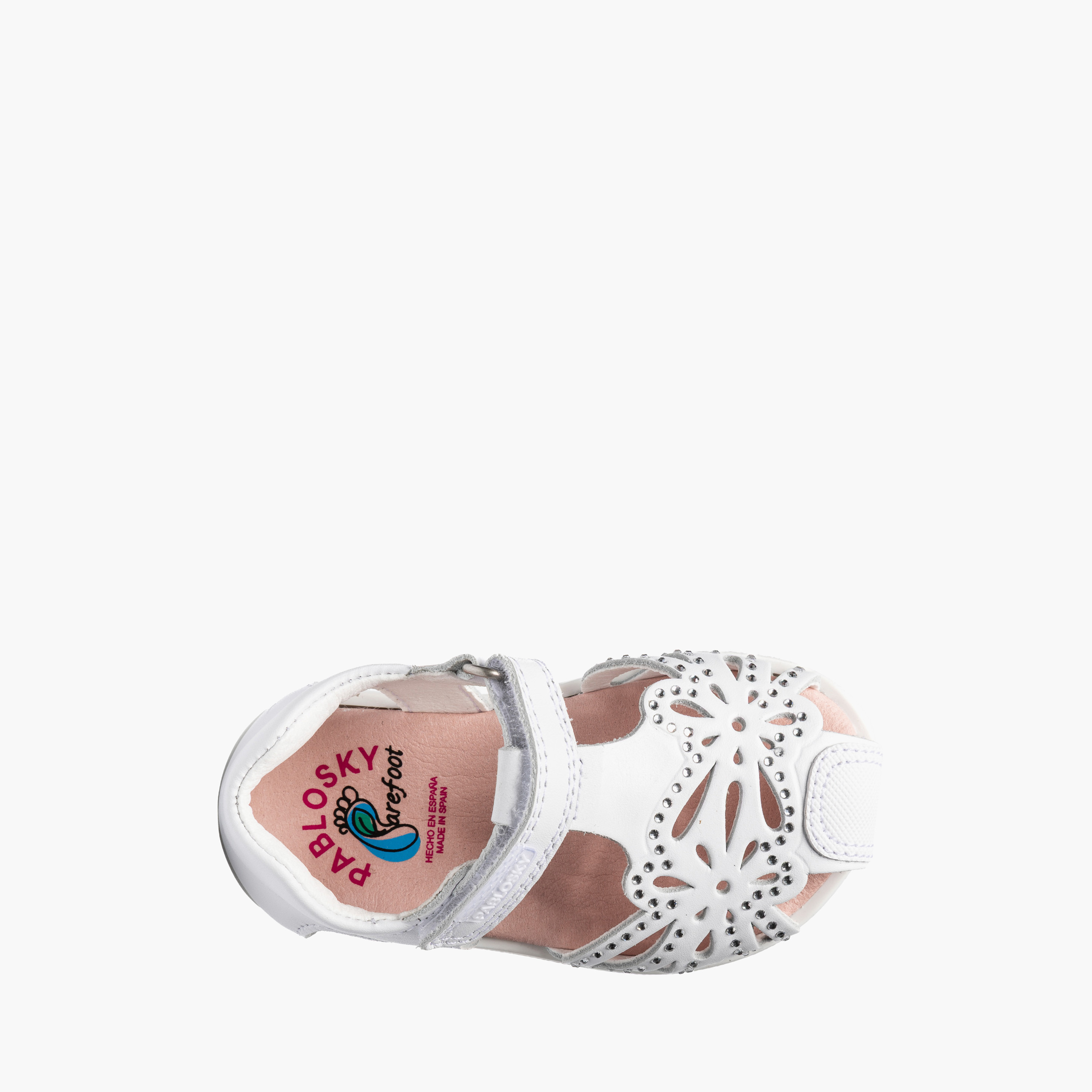 صندل جلد مريح بشريط إغلاق لاصق وتصميم مفرغ من بابلوسكي-baby-girls-shoes-sandals-image-4