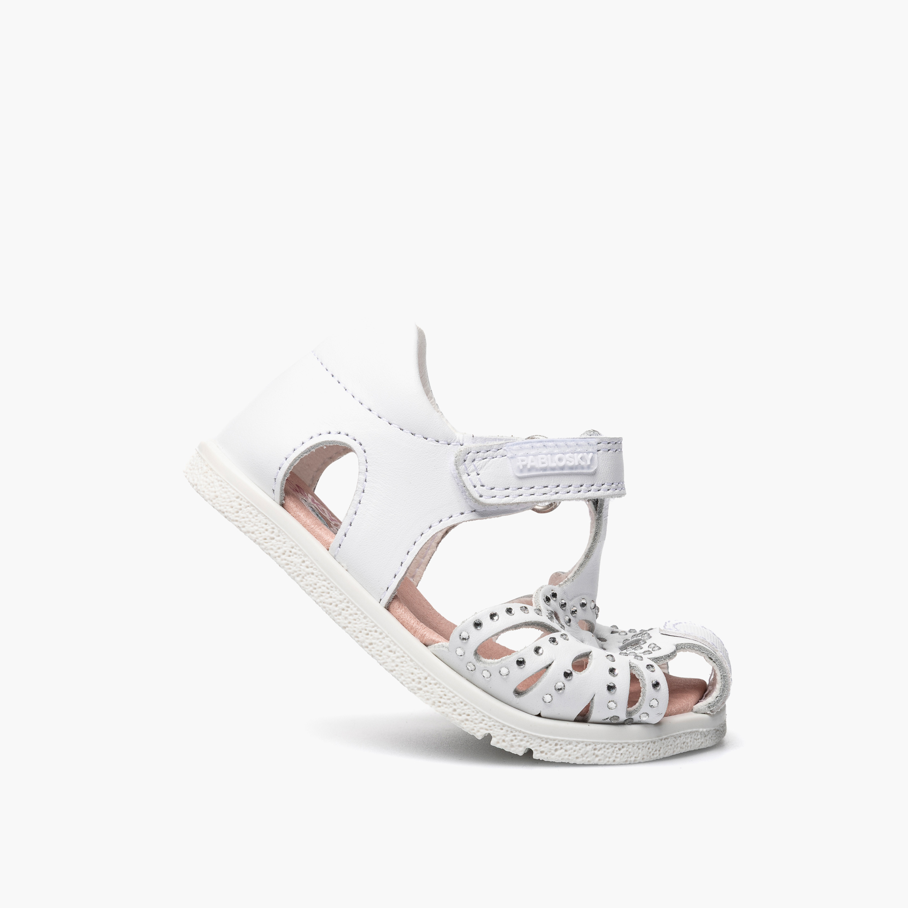 صندل جلد مريح بشريط إغلاق لاصق وتصميم مفرغ من بابلوسكي-baby-girls-shoes-sandals-image-5