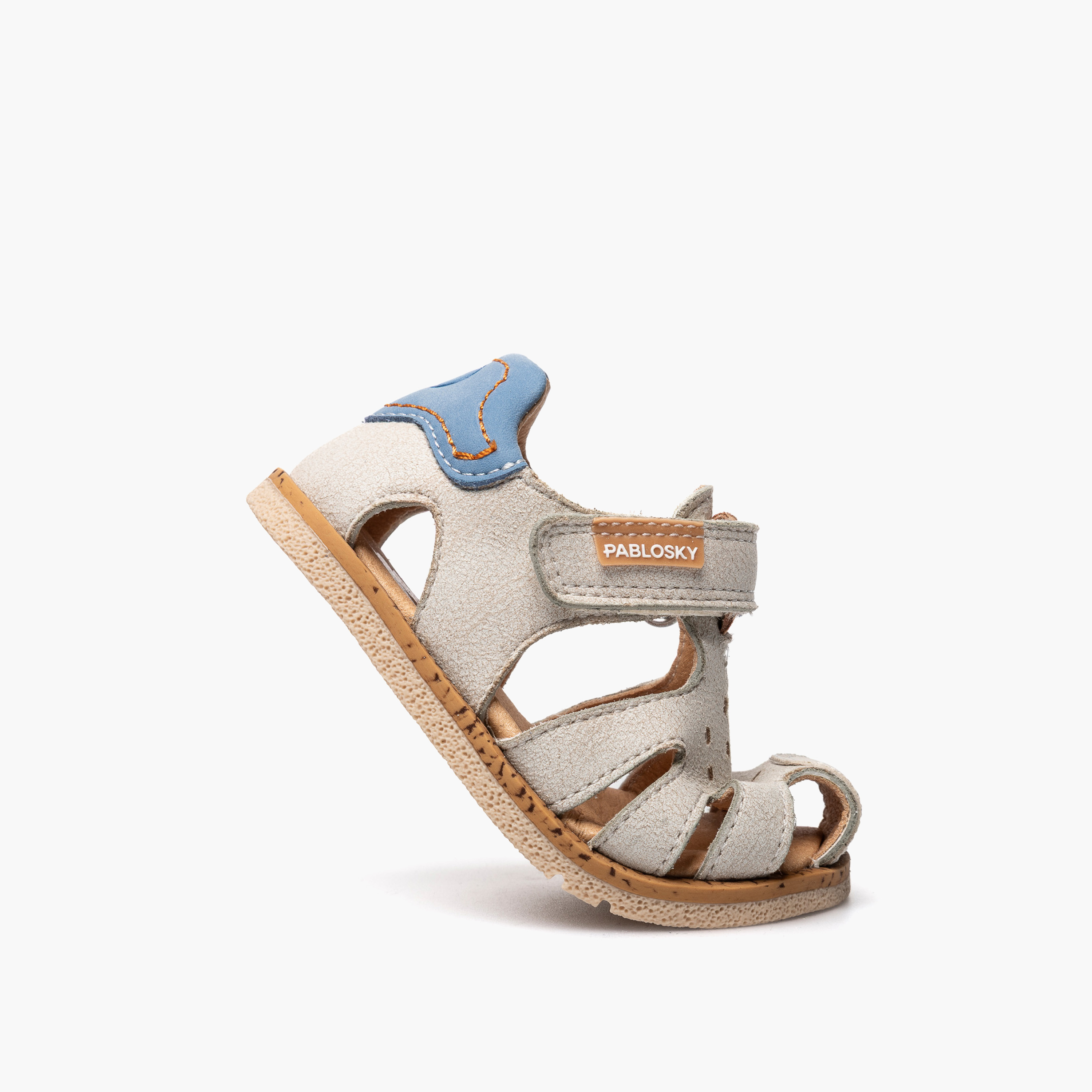 Pablosky Sandals with Hook & Loop Closure with Stitch Design-baby-boys-shoes-sandals-image-5