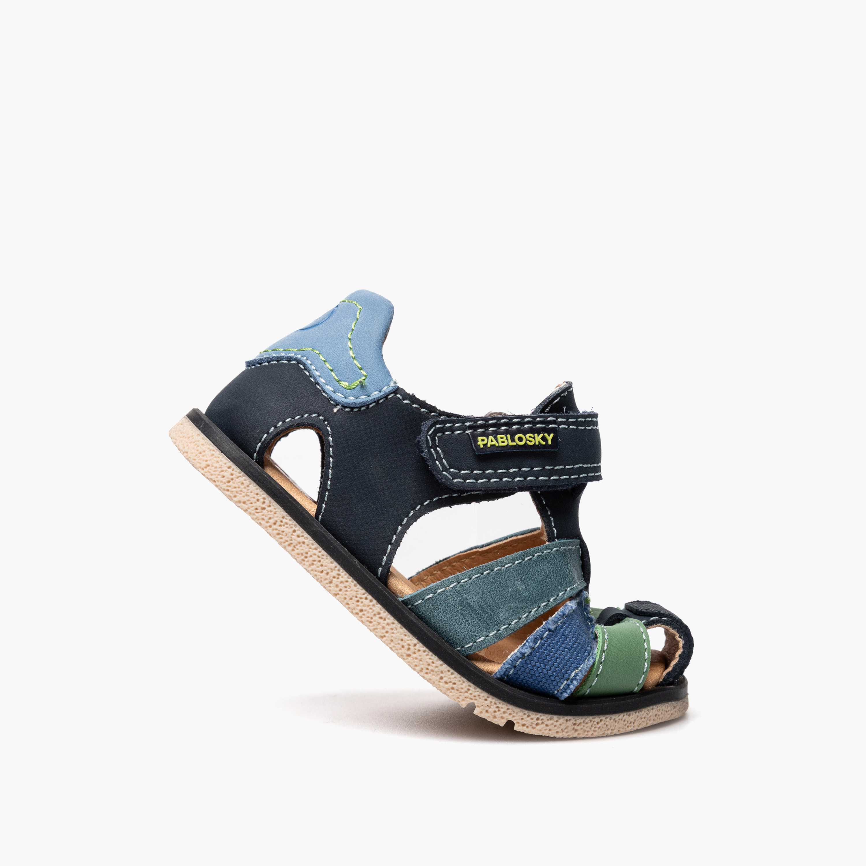 Pablosky Sandals with Hook and Loop Closure-baby-boys-shoes-sandals-image-5