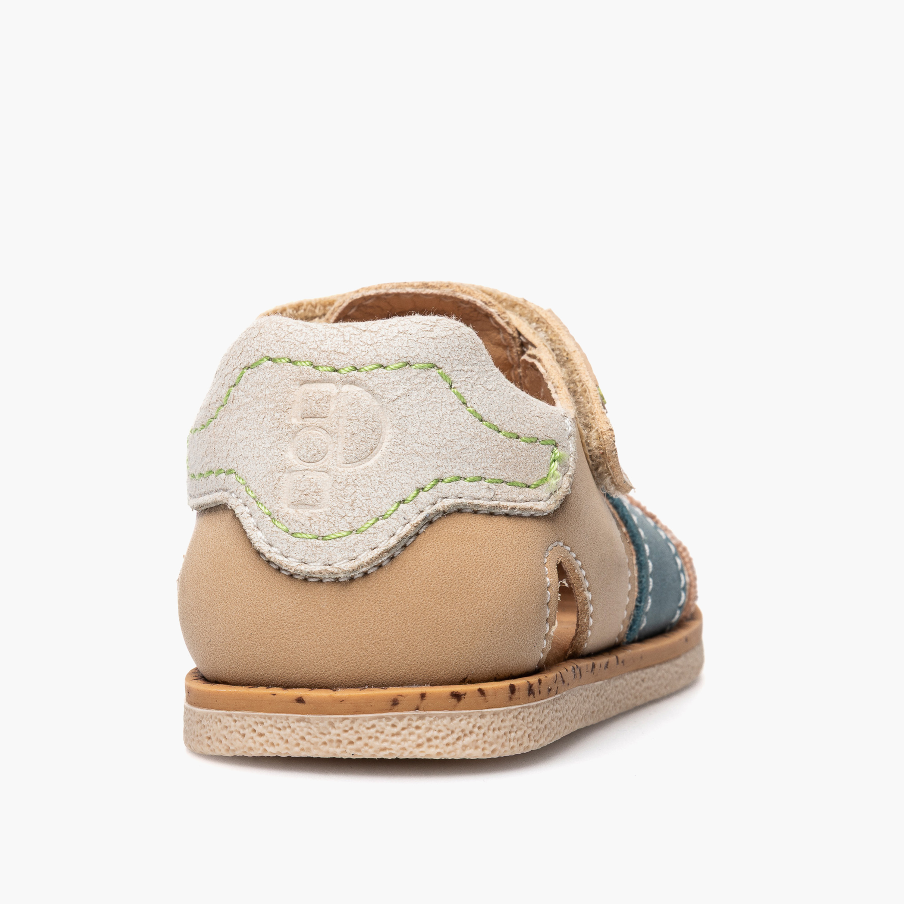 Pablosky Leather Comfort Sandals with Hook & Loop Closure-baby-boys-shoes-sandals-image-3