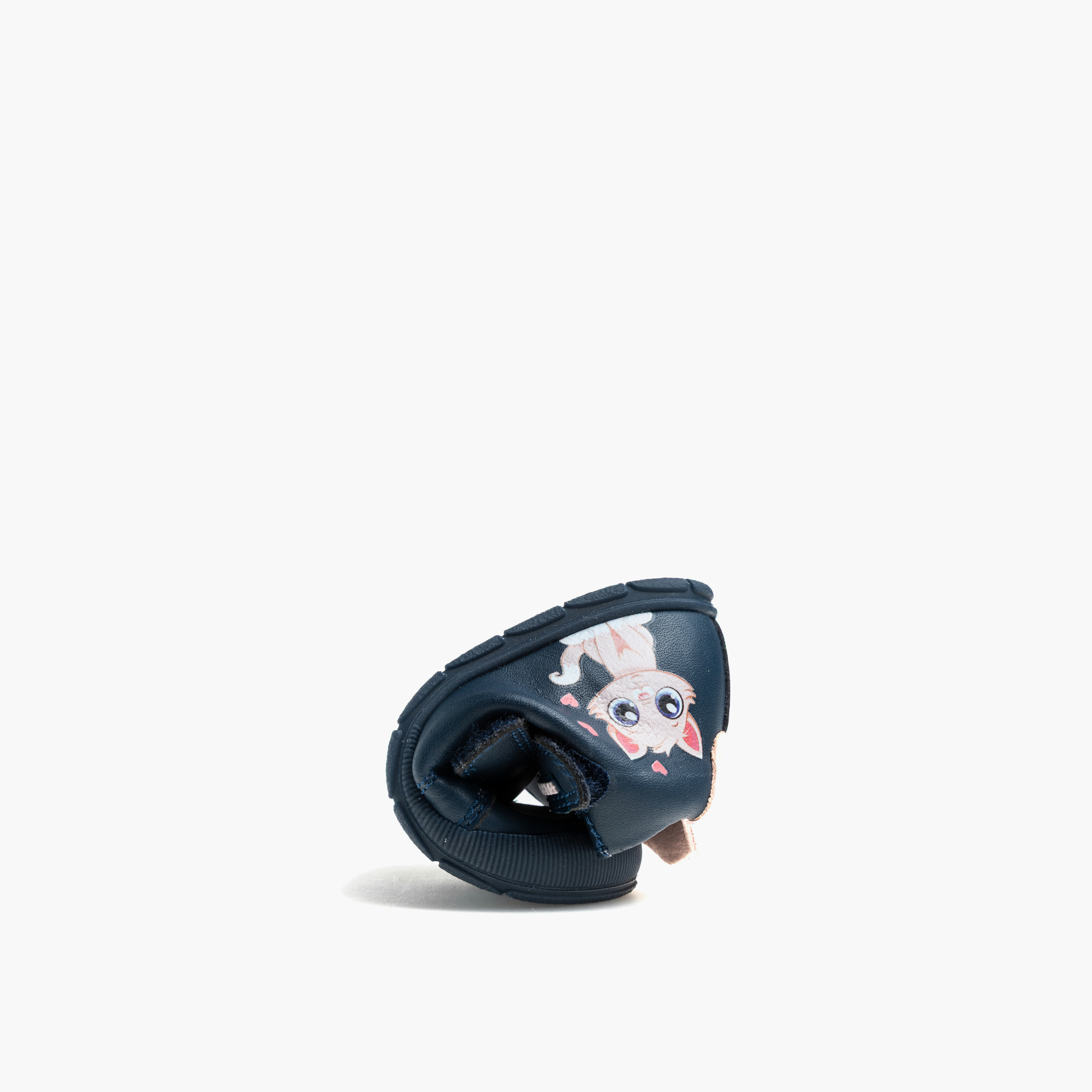 Pablosky Cat Print Leather Baby Booties with Hook and Loop Closure-baby-girls-shoes-closedshoes-image-5