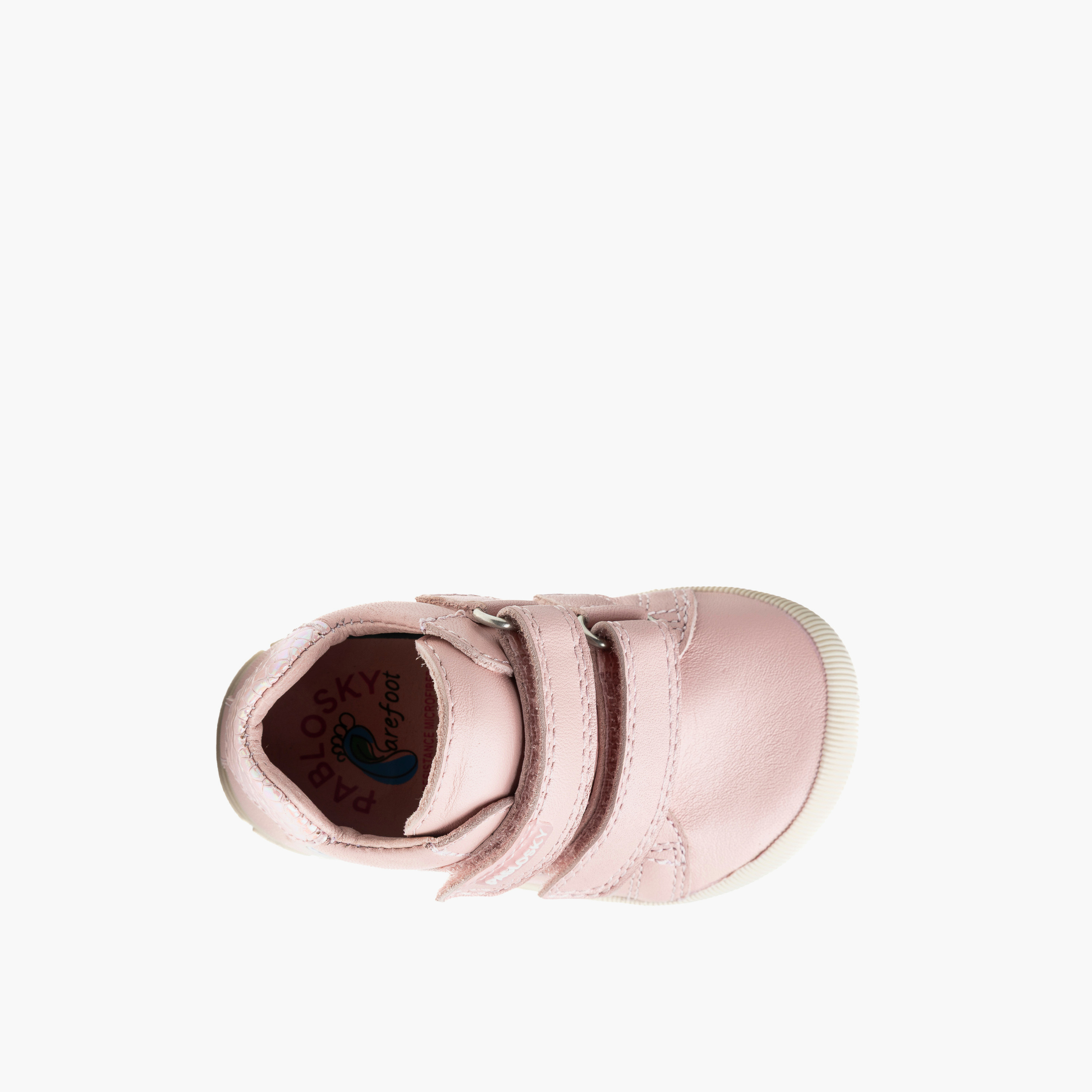 Pablosky Cat Print Leather Baby Booties with Hook and Loop Closure-baby-girls-shoes-closedshoes-image-3