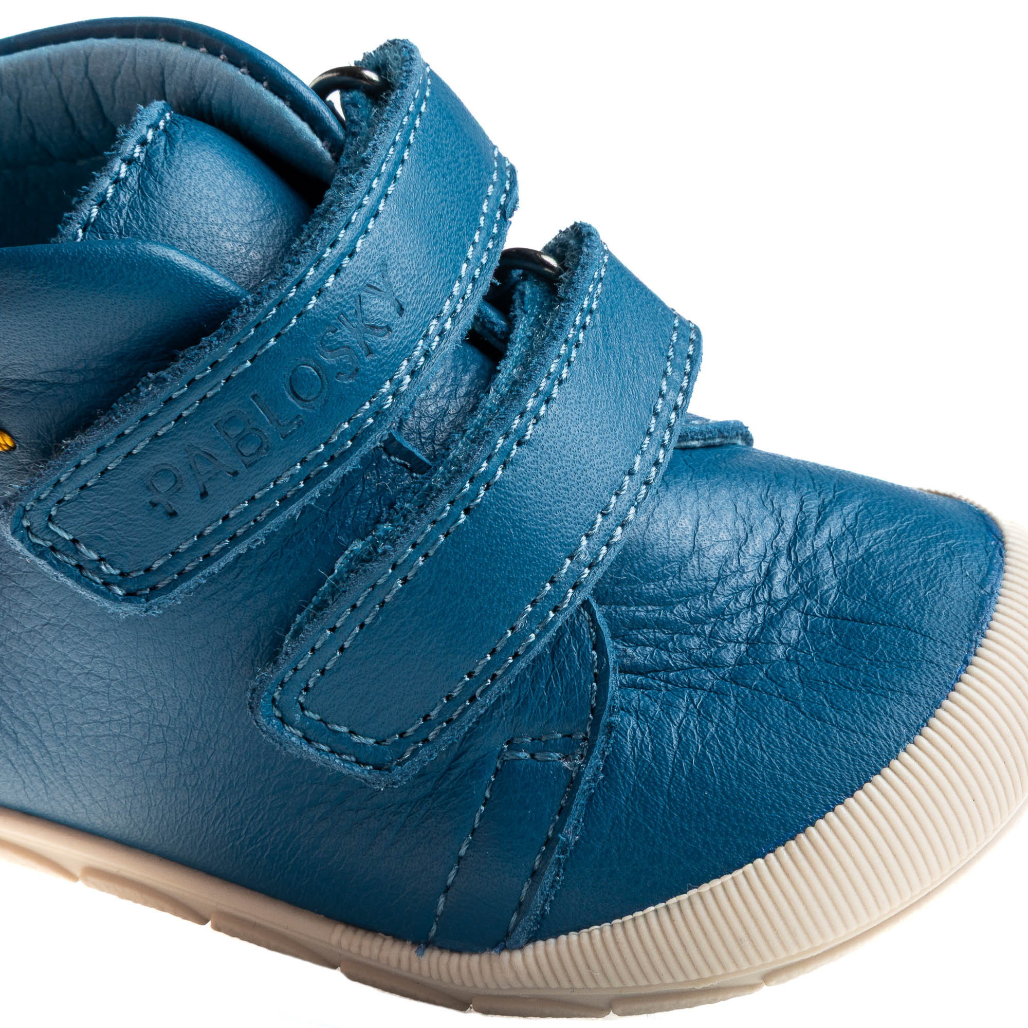 Pablosky Leather Booties with Hook & Loop Closure-baby-boys-shoes-booties-image-6